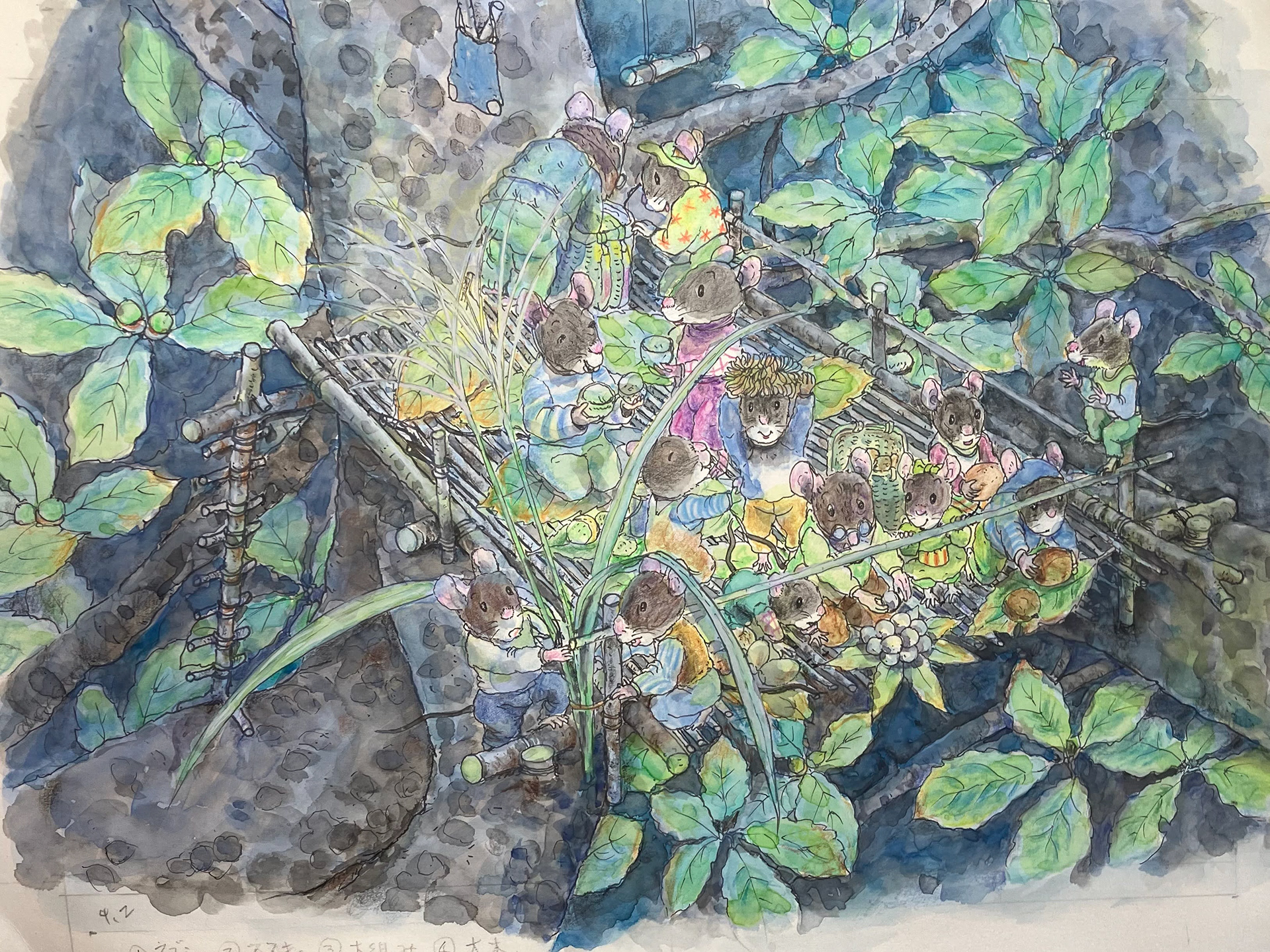 絵本模写で技術向上