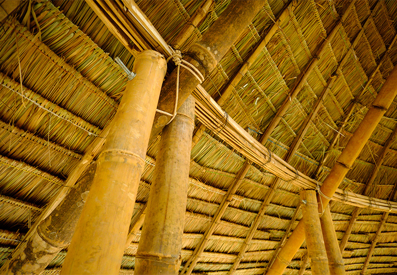 DETAIL OF THE BAMBOO STRUCTURE 
