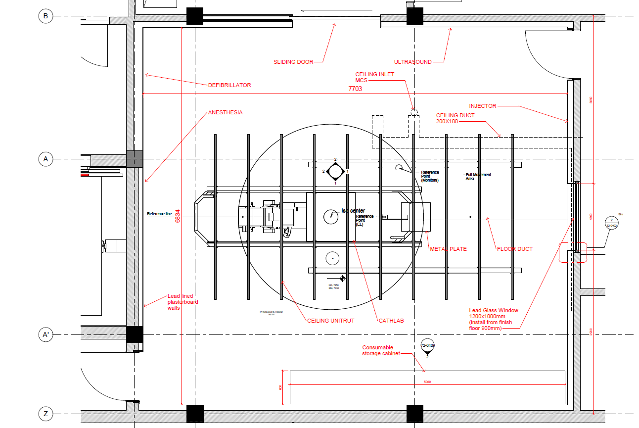 Cathlab layout