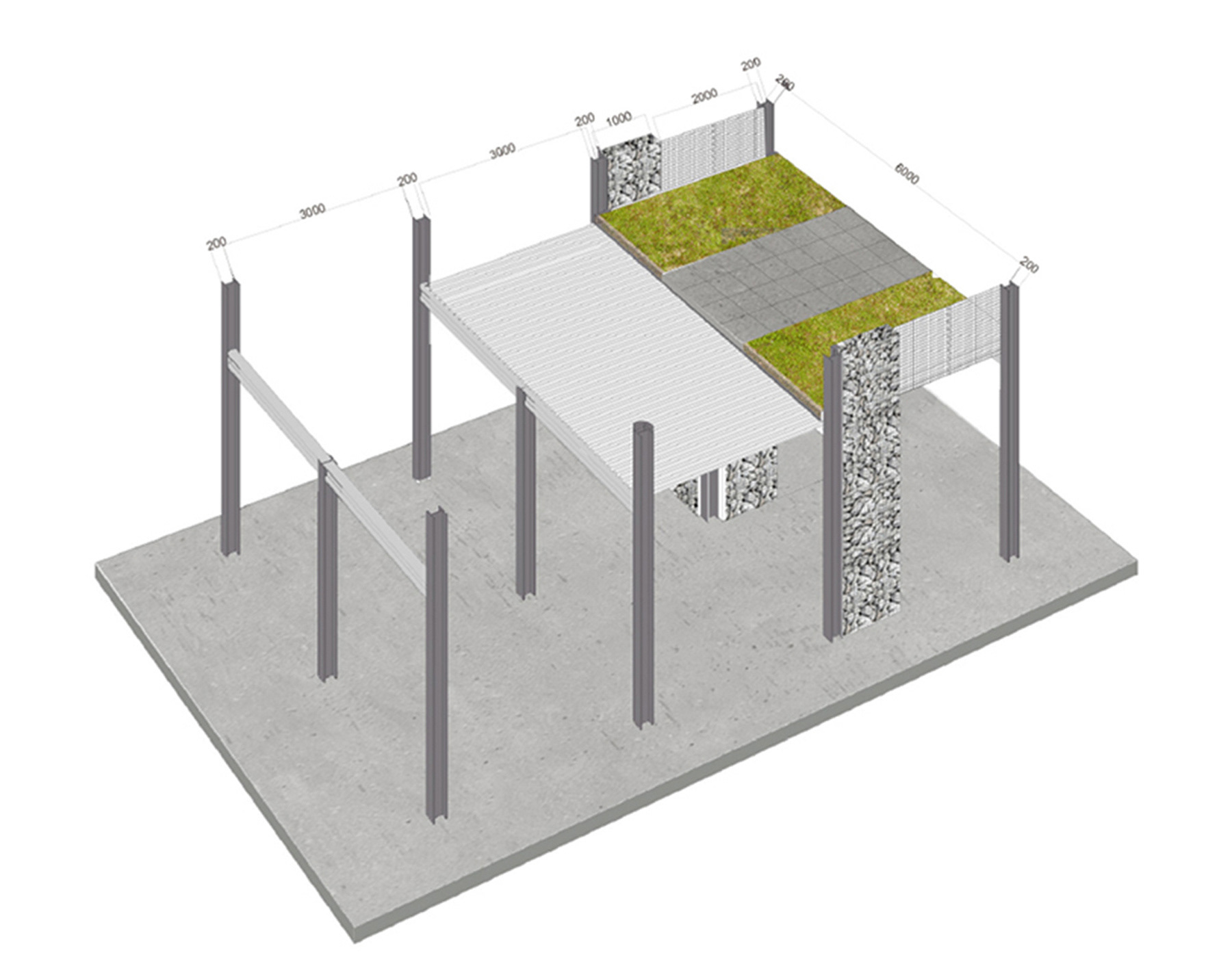 3D DIAGRAM OF THE STRUCTURE