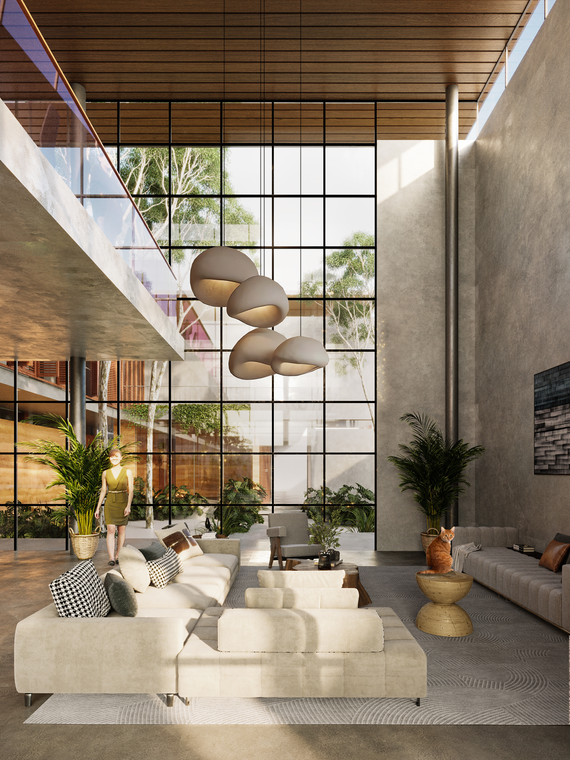 RENDER VIEW ON THE LIVING ROOM