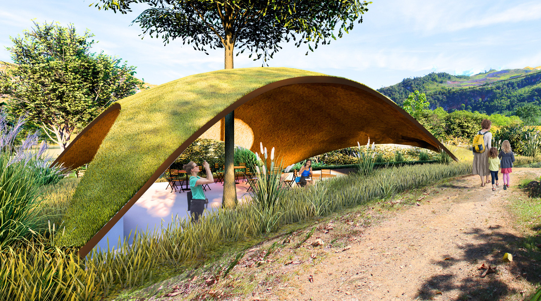 RENDER OF THE VISITOR CENTRE