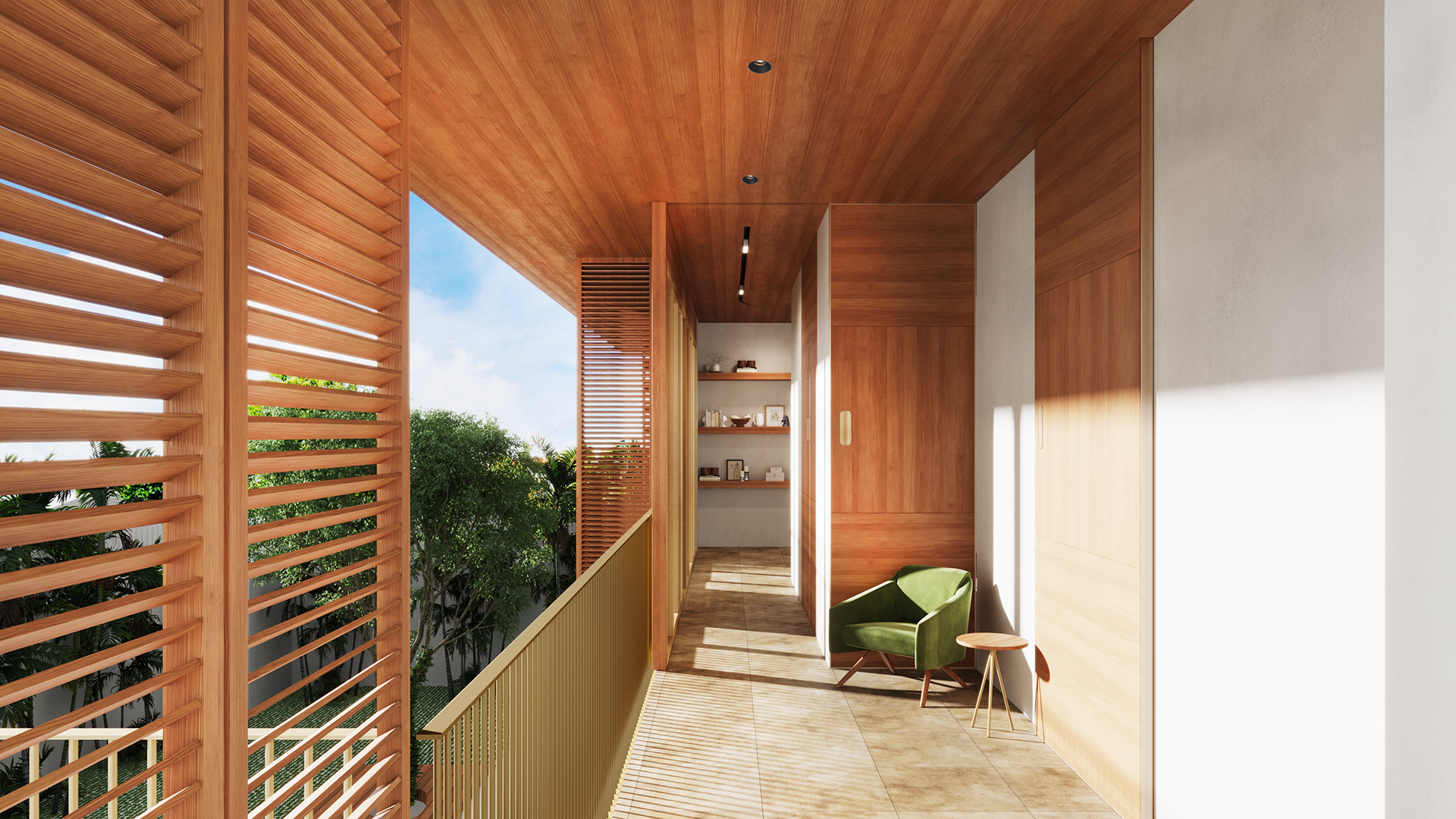 CORRIDOR TO THE MASTERBEDROOM