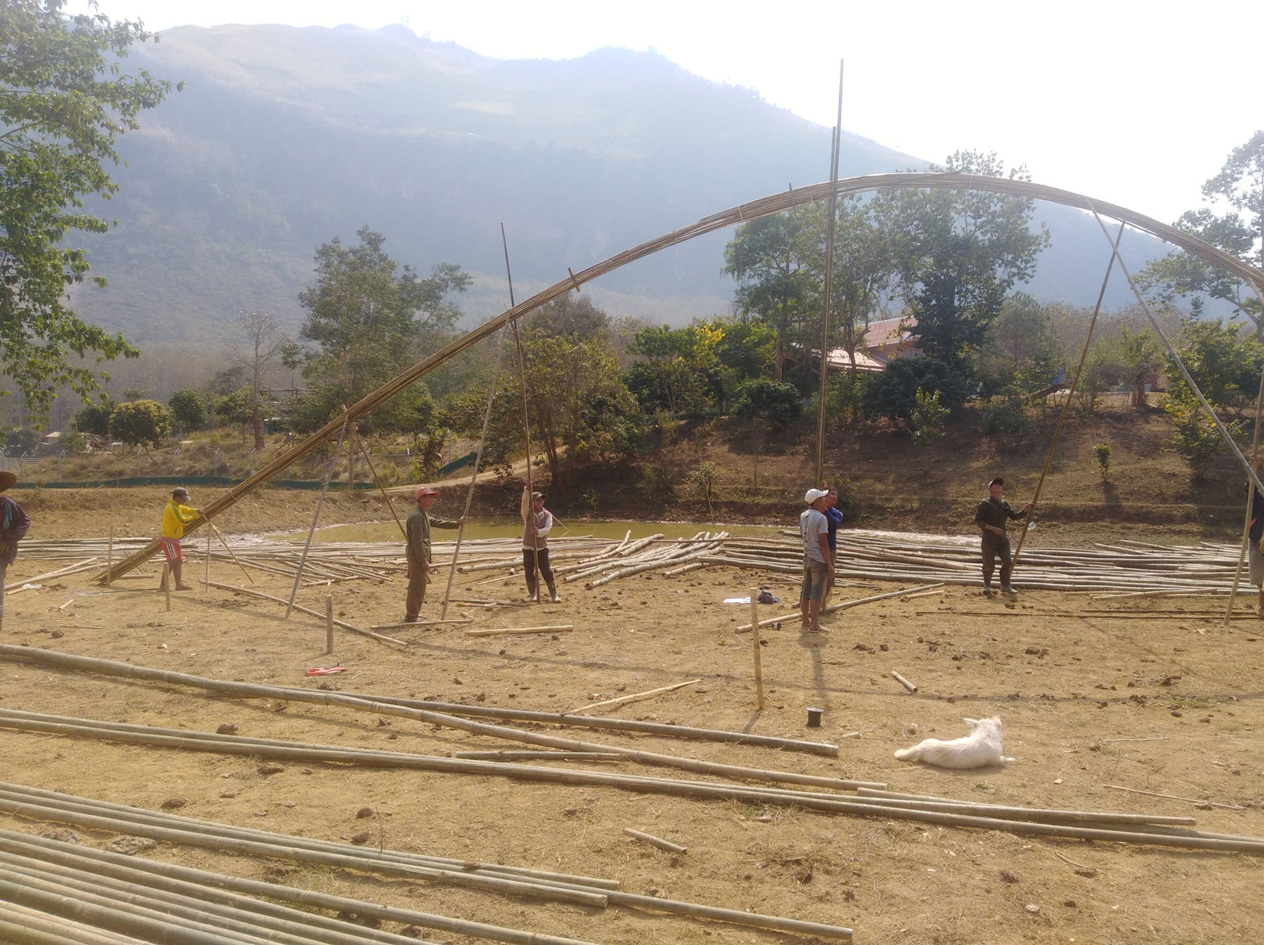 CONSTRUCTION BEGINS