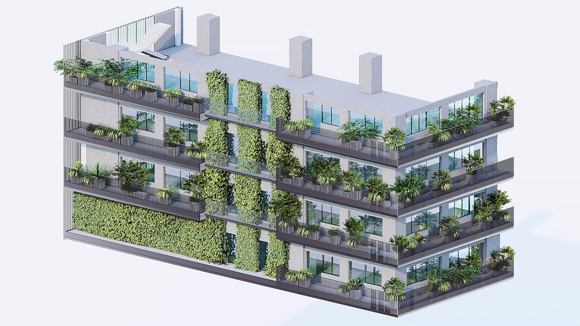 3D DIAGRAM OF THE GREEN WALL