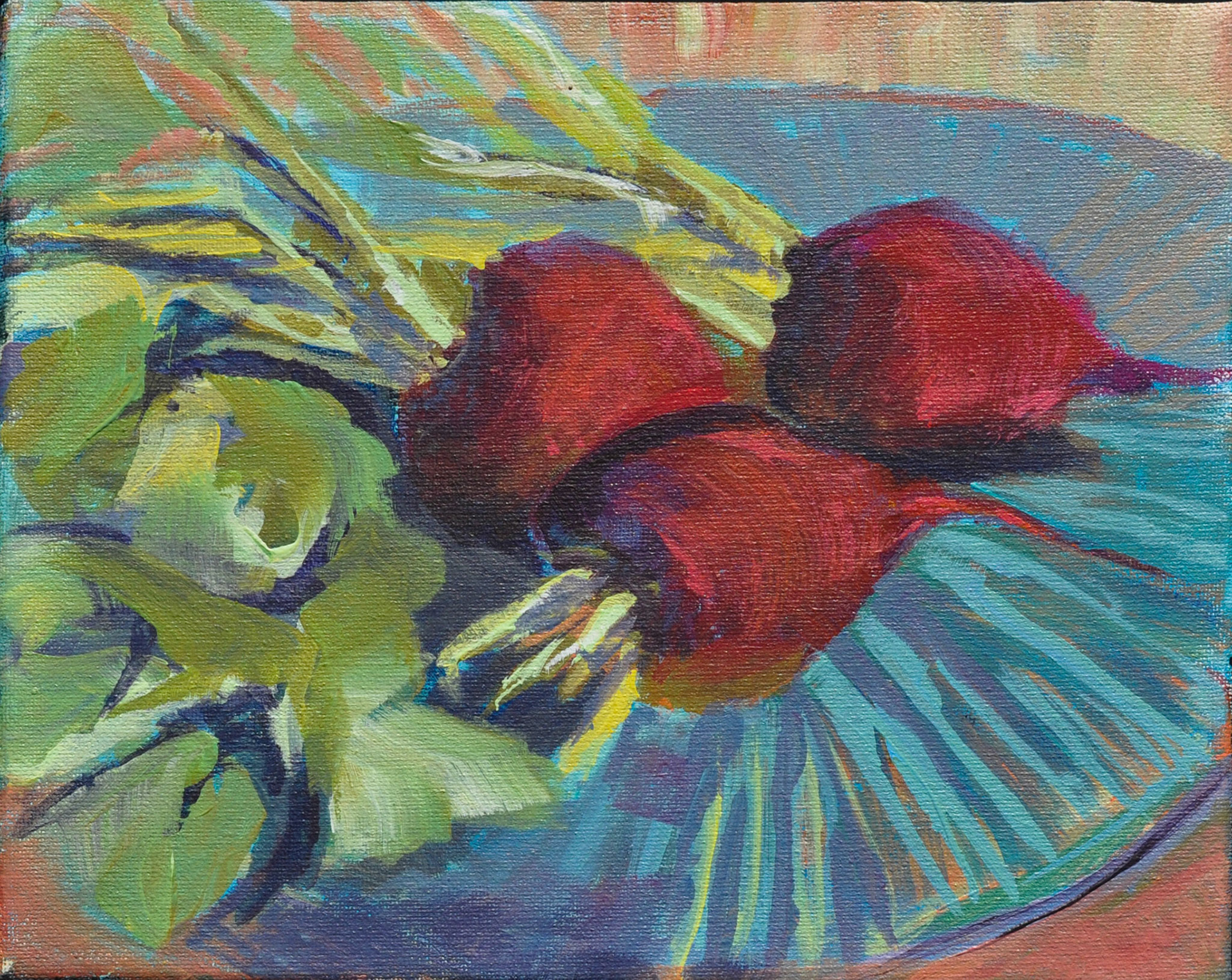 "Sweet Beets" Acrylic on Canvas 8"x10" 2015
