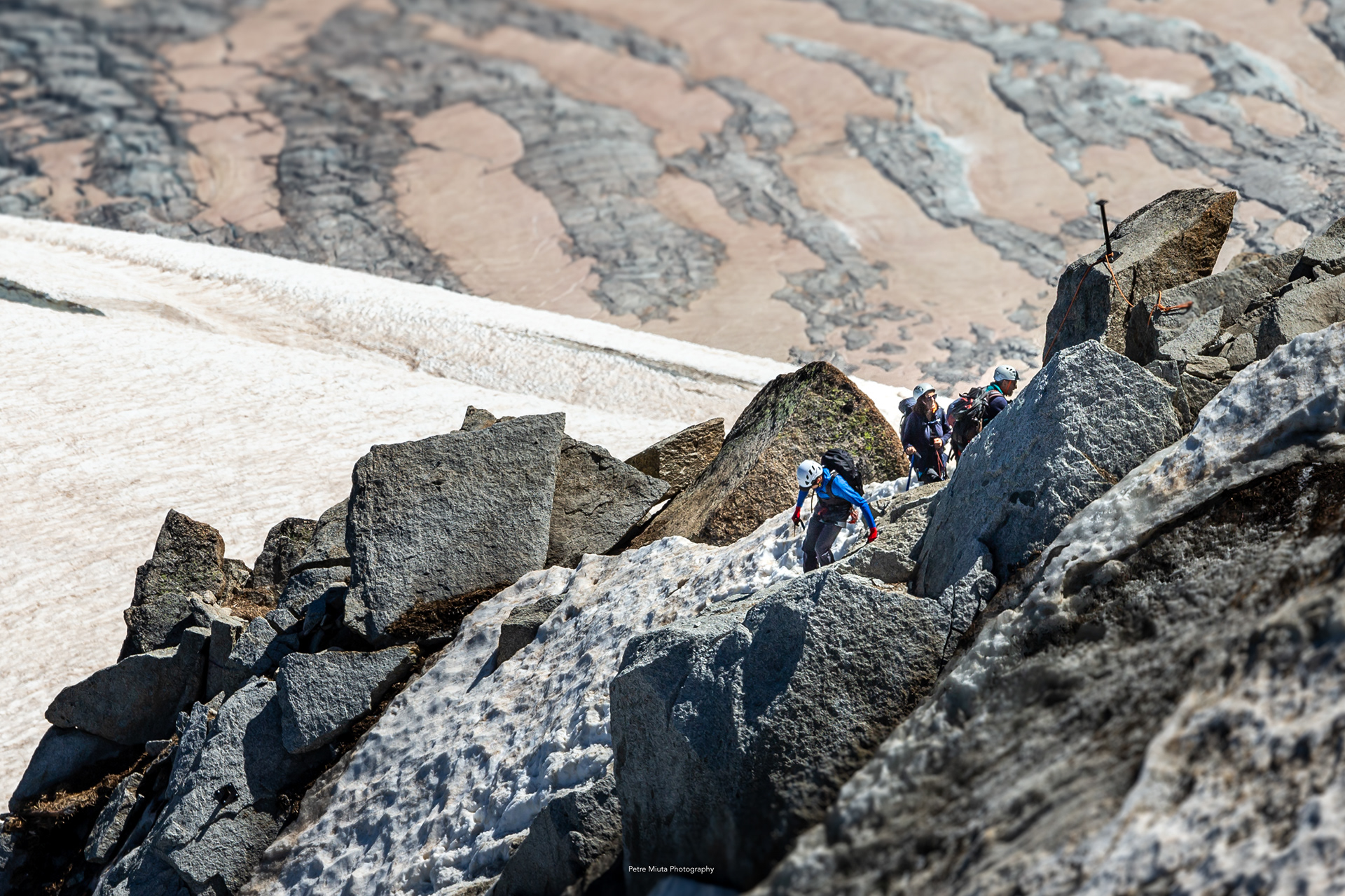 Climbers - Aiguille du Midi