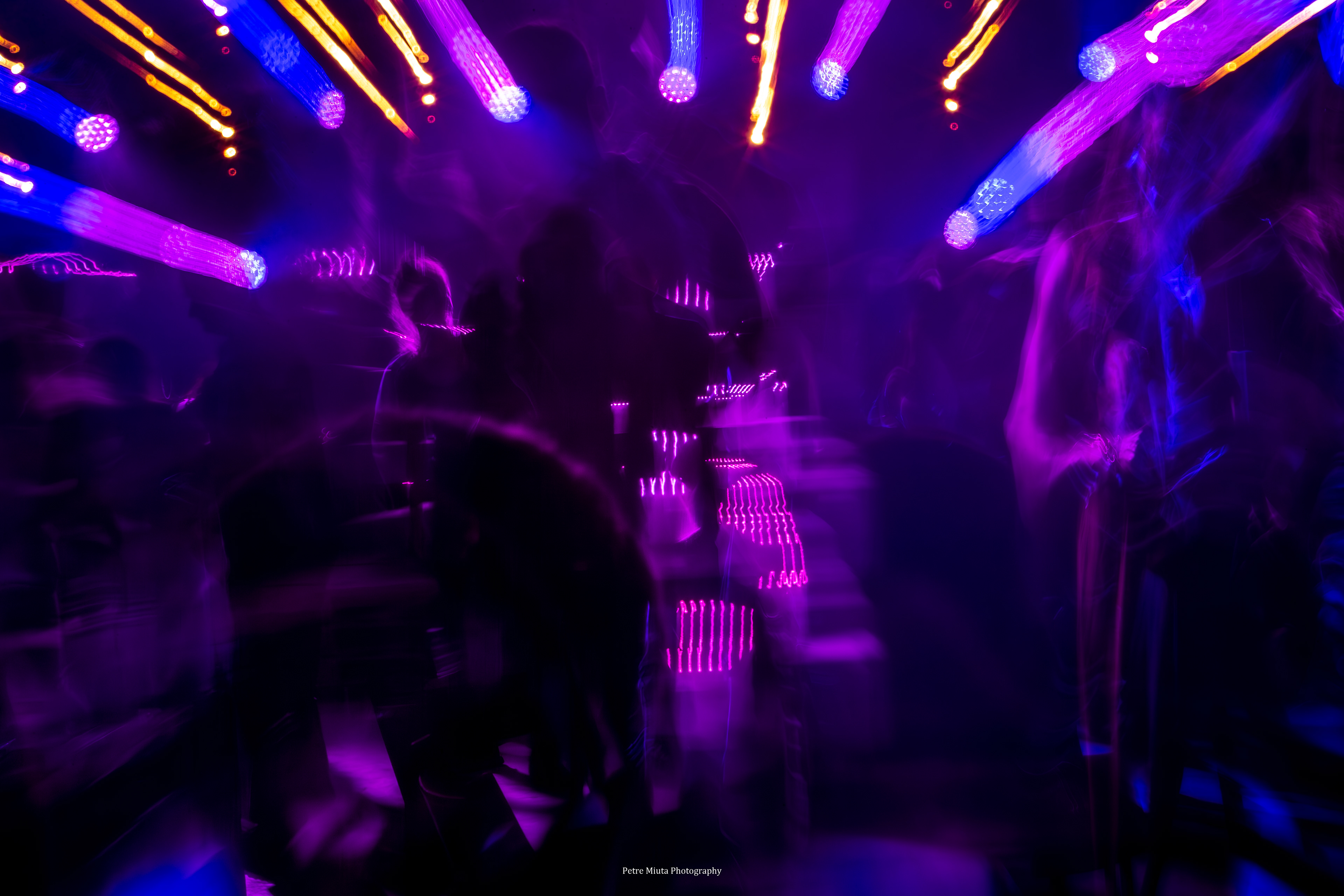 Rhythm in motion: silhouettes and pastel lights captured with ICM magic. Petre Miuta Photography