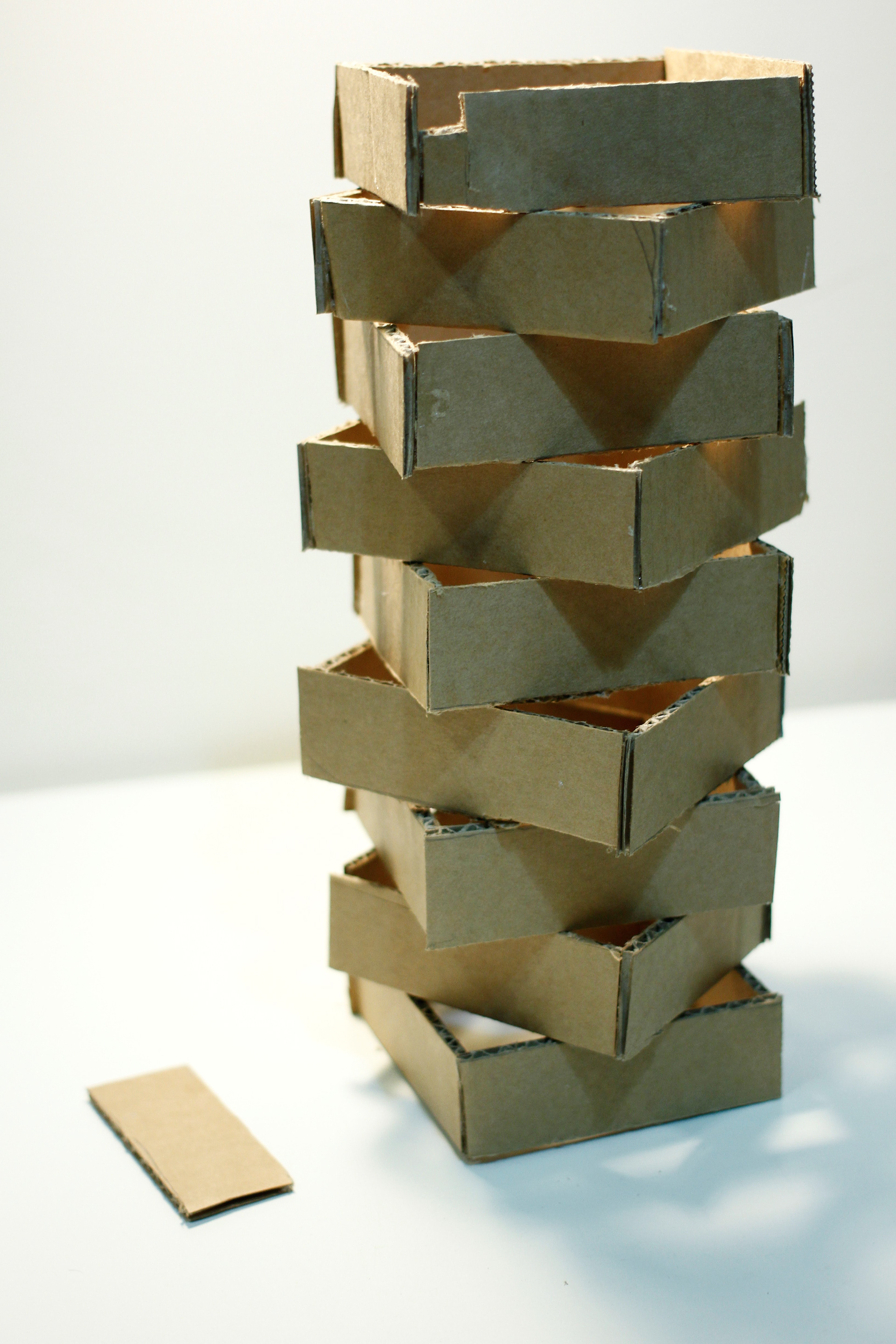 I used cardboard to make numerous square, put they on like patchwork.
