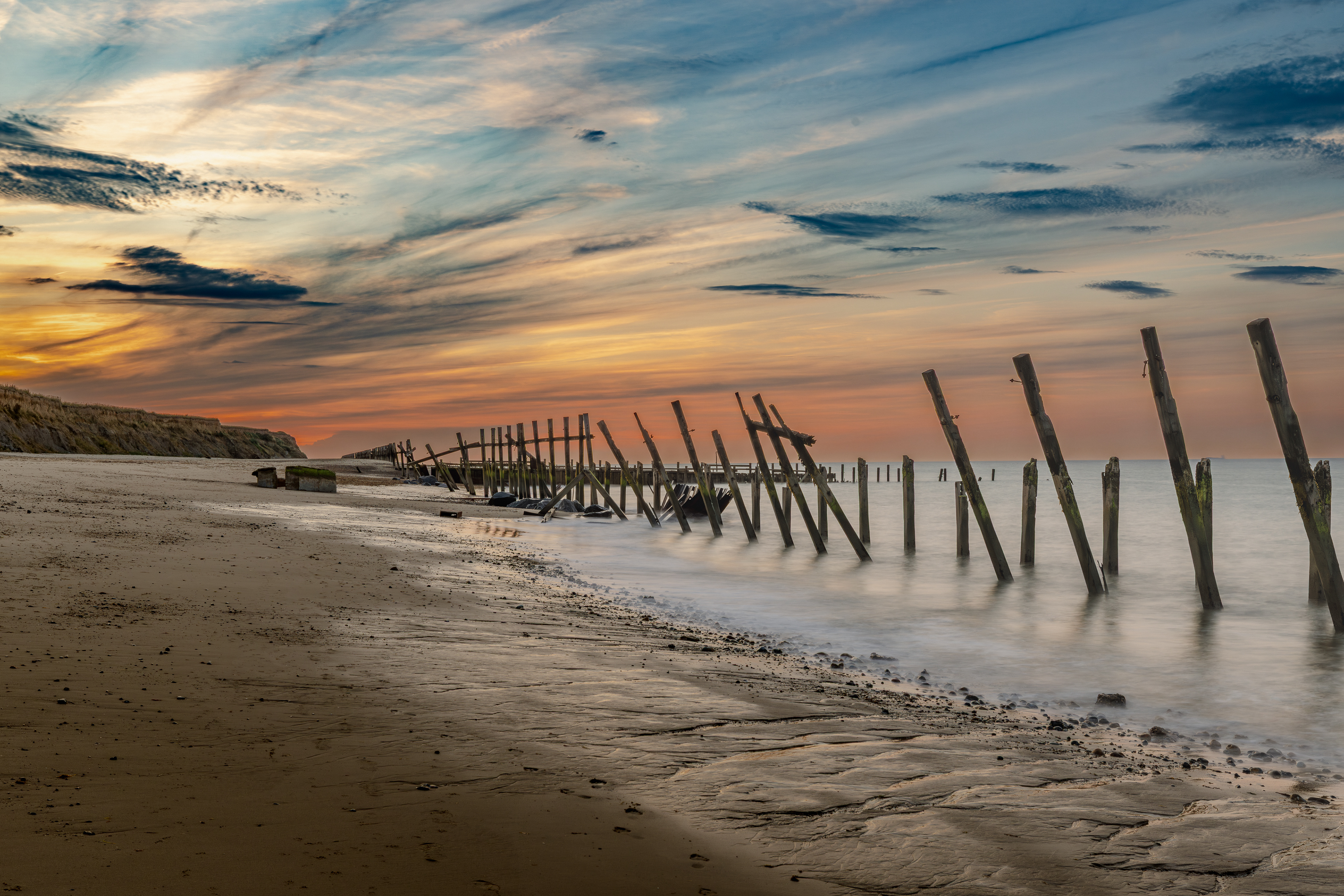 Sunset.- Happisburgh Beach