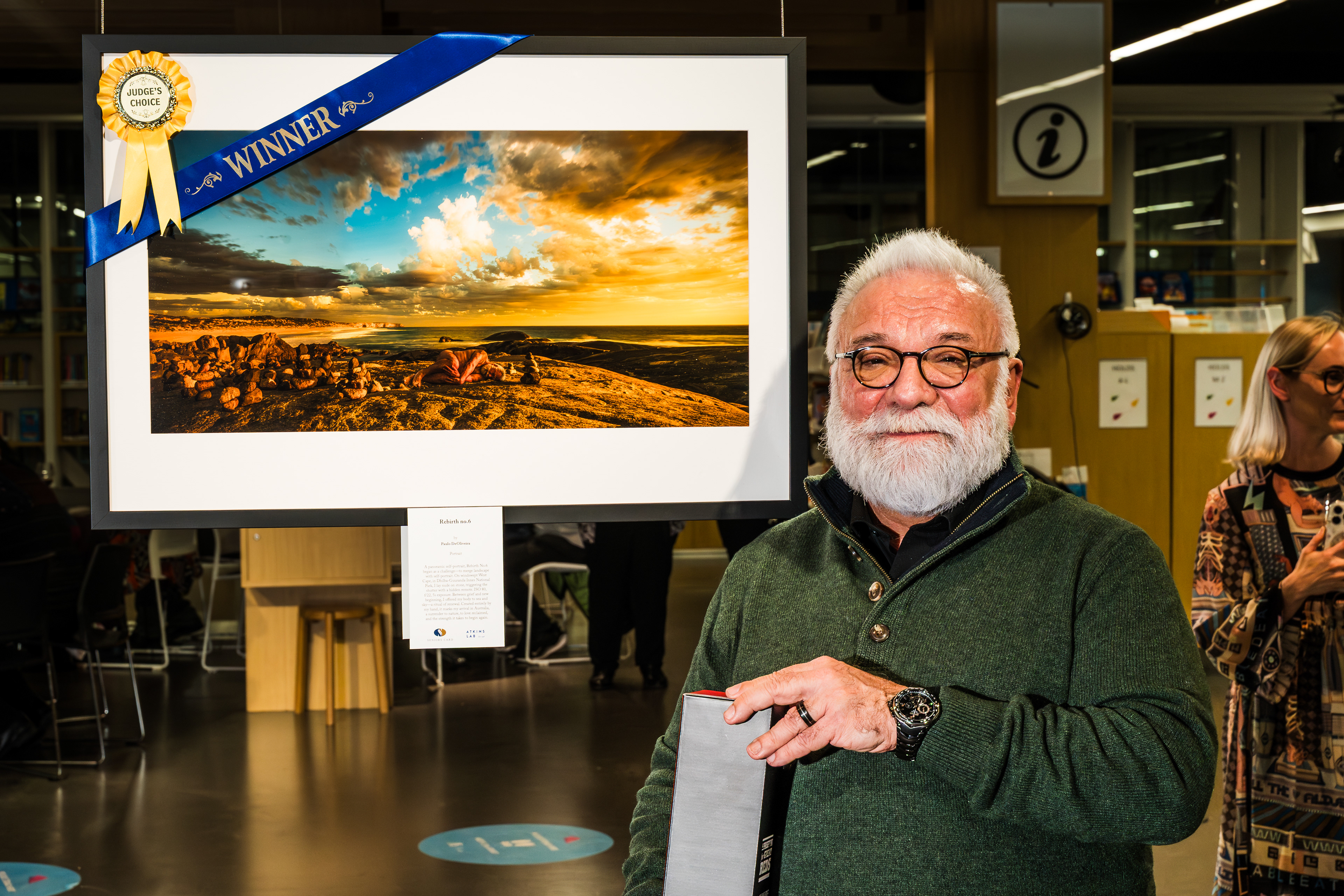With the award winner photo 