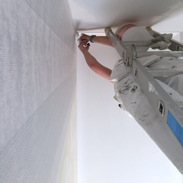 Wallpapering high spaces