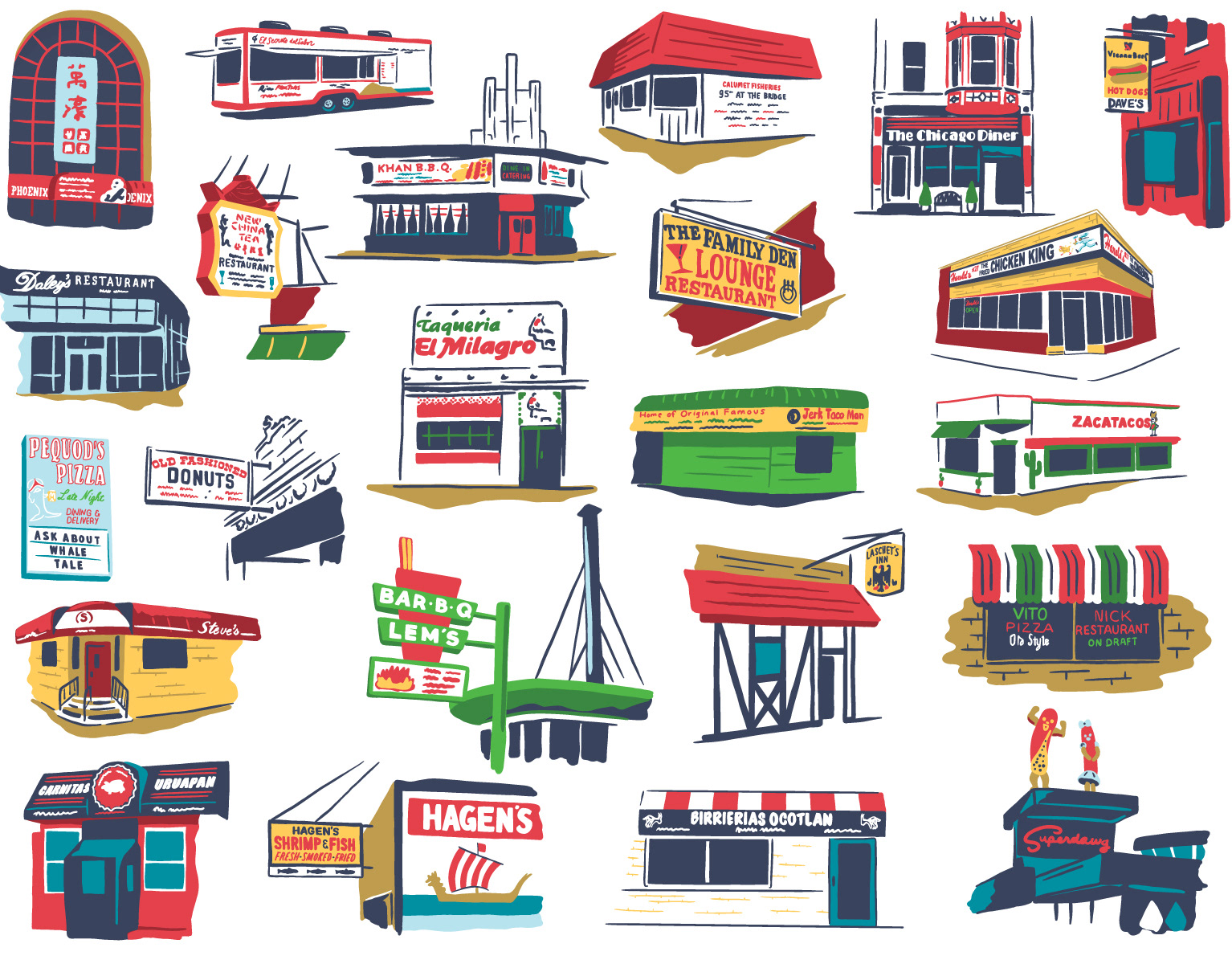 Steve Shanabruch Illustration and Design - Old Style Bar Print