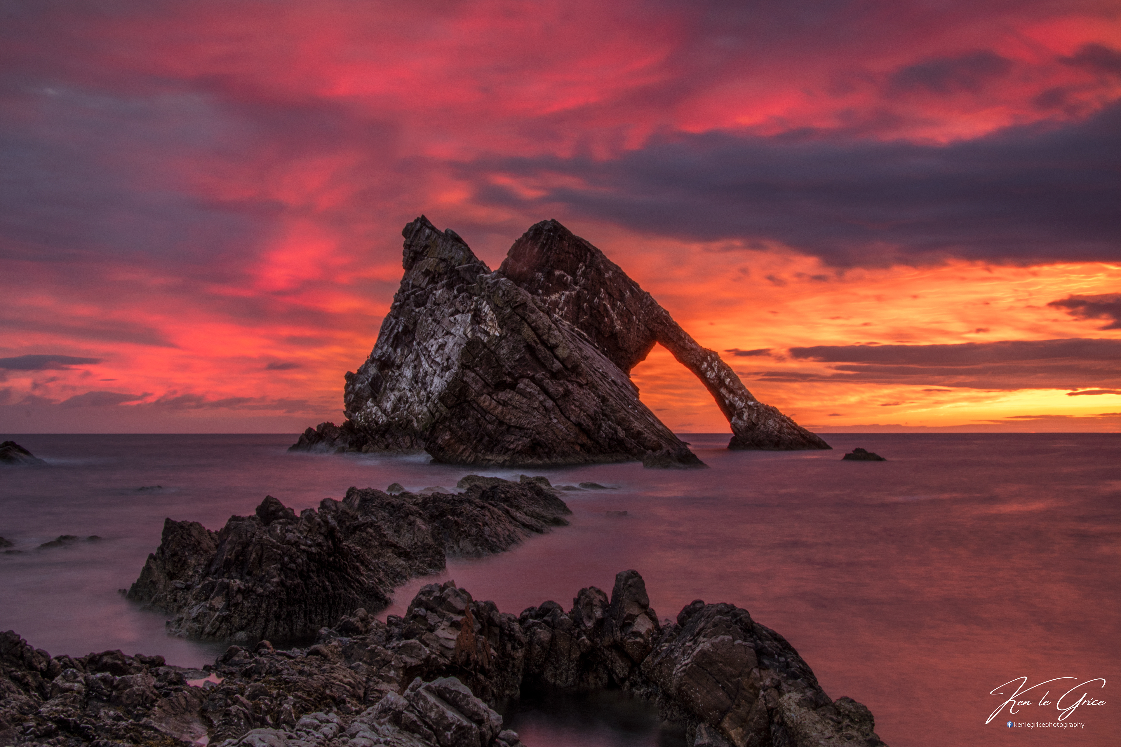 Bow Fiddle Rock, Morayshire