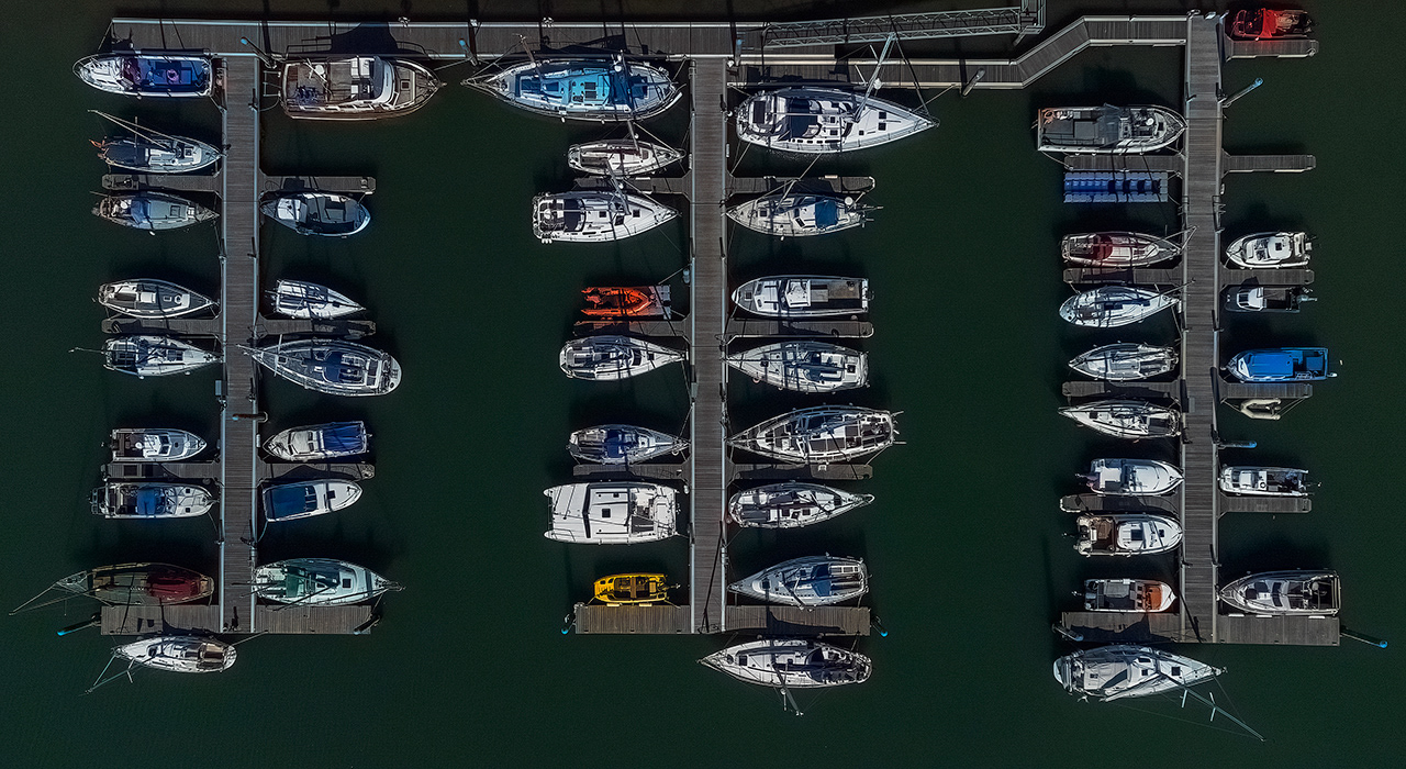 Arbroath Harbour by drone