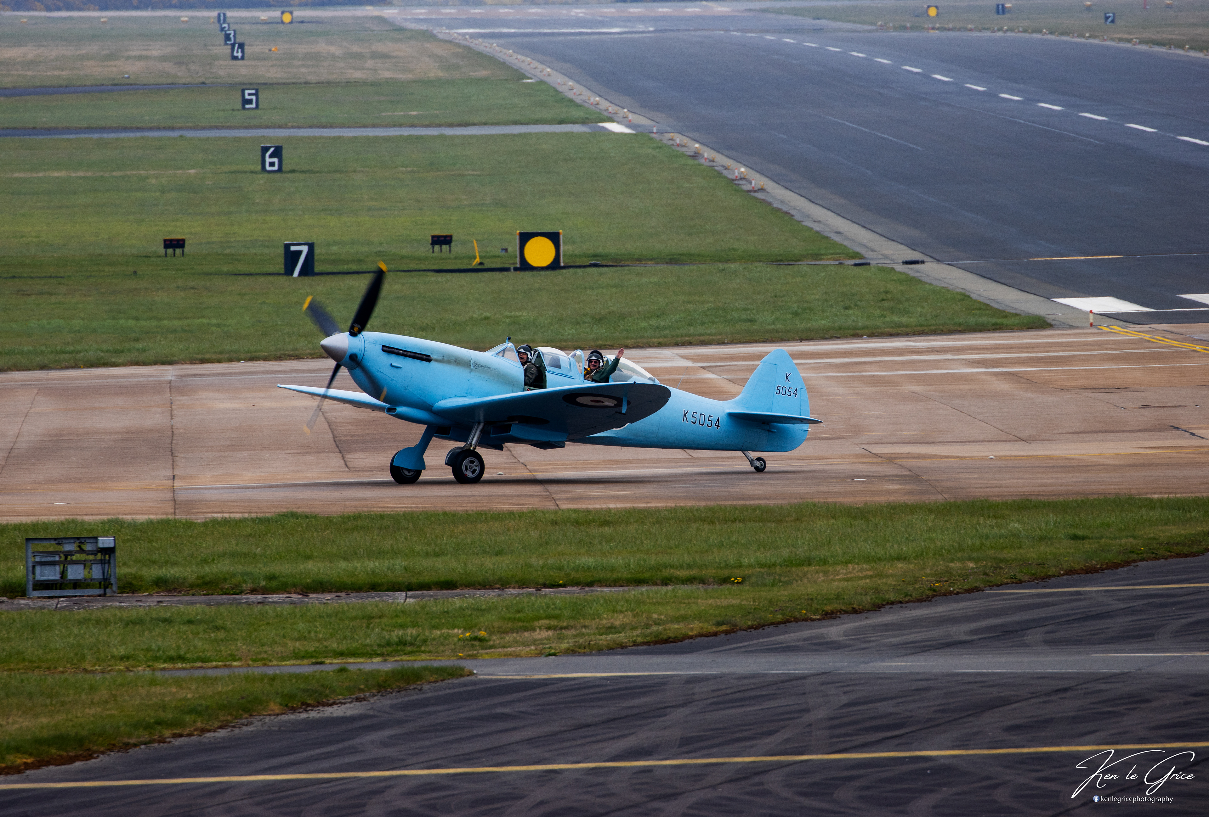 Spitfire K5054 at Leuchars on 90th anniversary tour