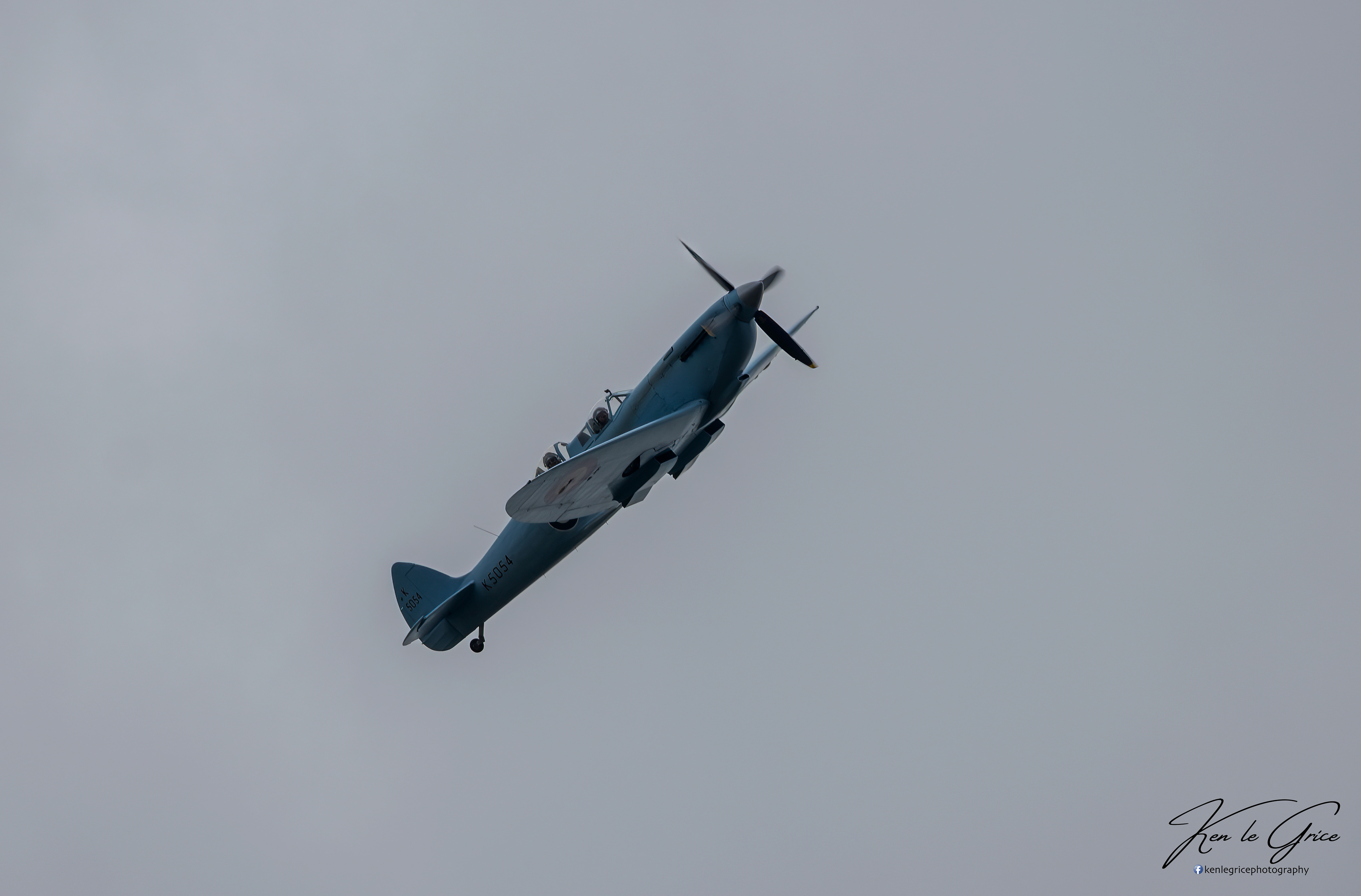 Spitfire K5054 at Leuchars on 90th anniversary tour