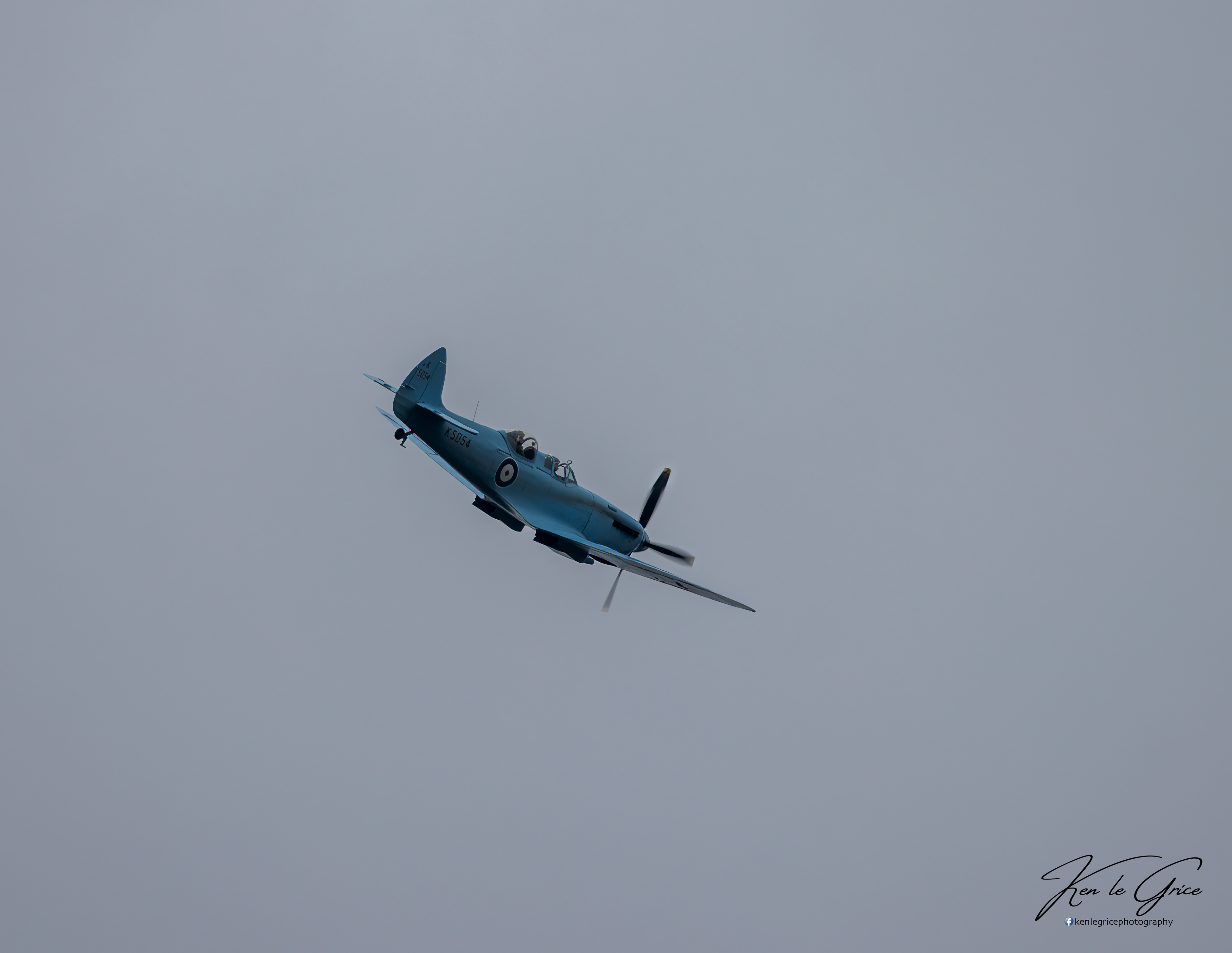 Spitfire K5054 at Leuchars on 90th anniversary tour