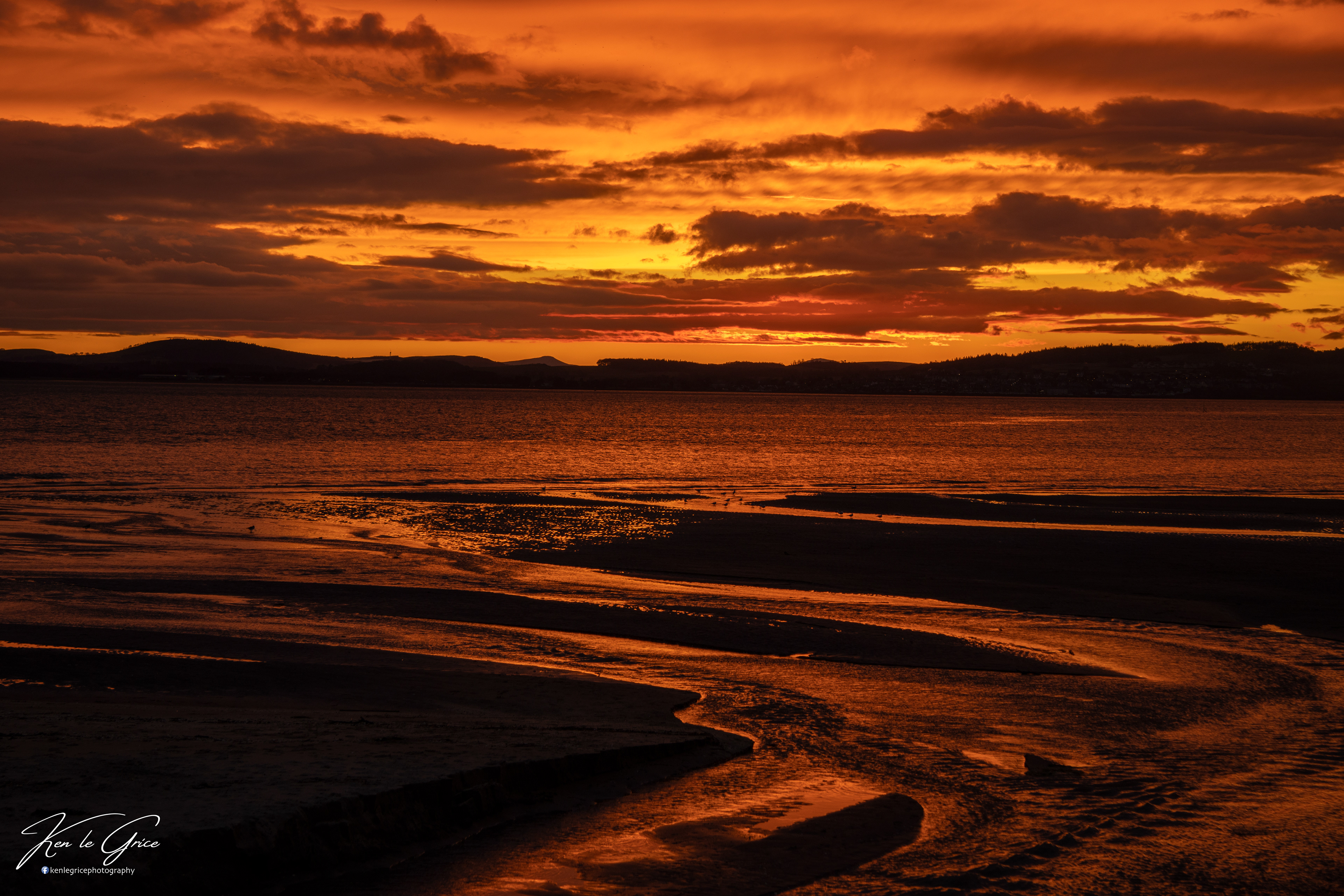 Winter sunset, Monifieth, Angus