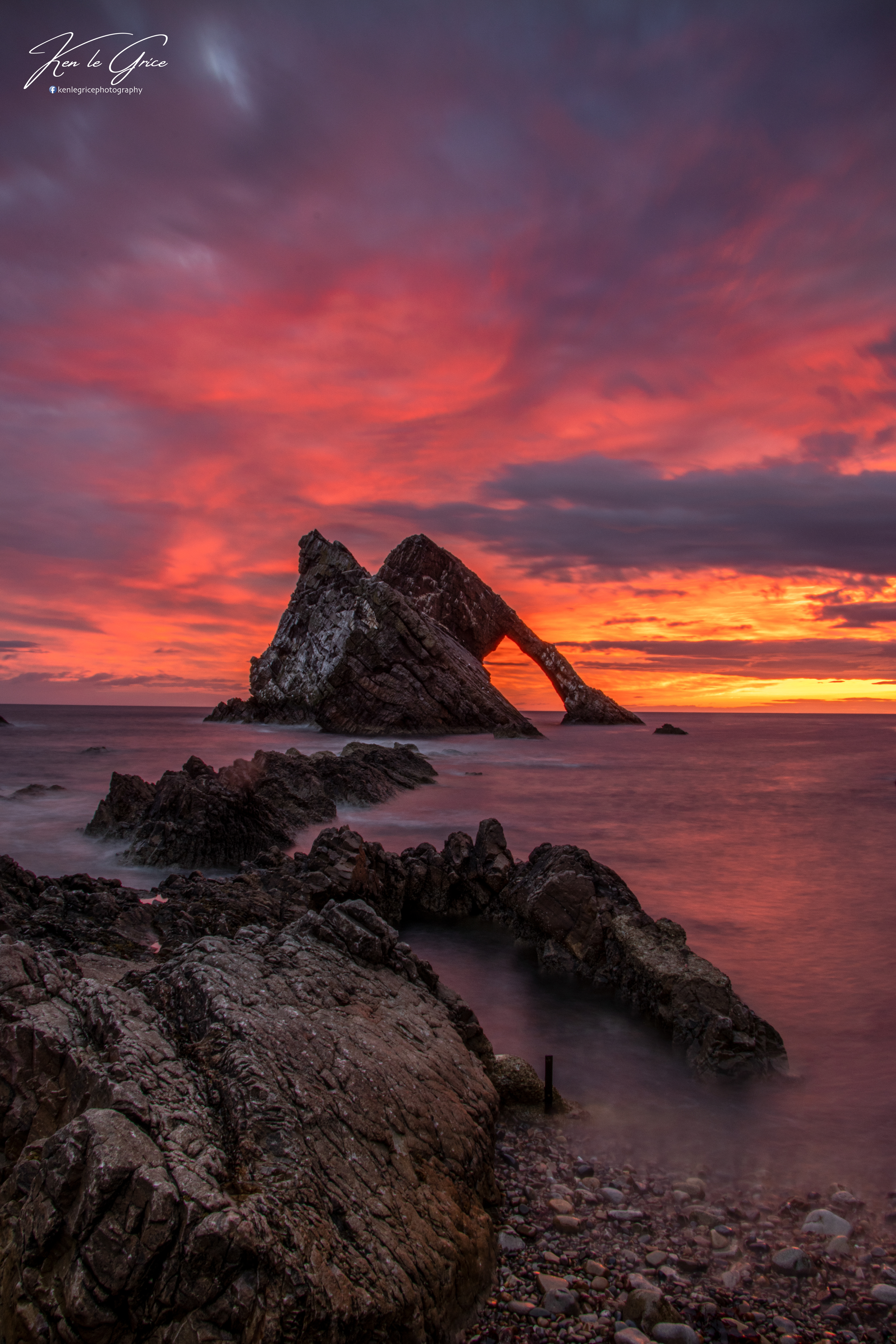 Bow Fiddle Rock, Morayshire