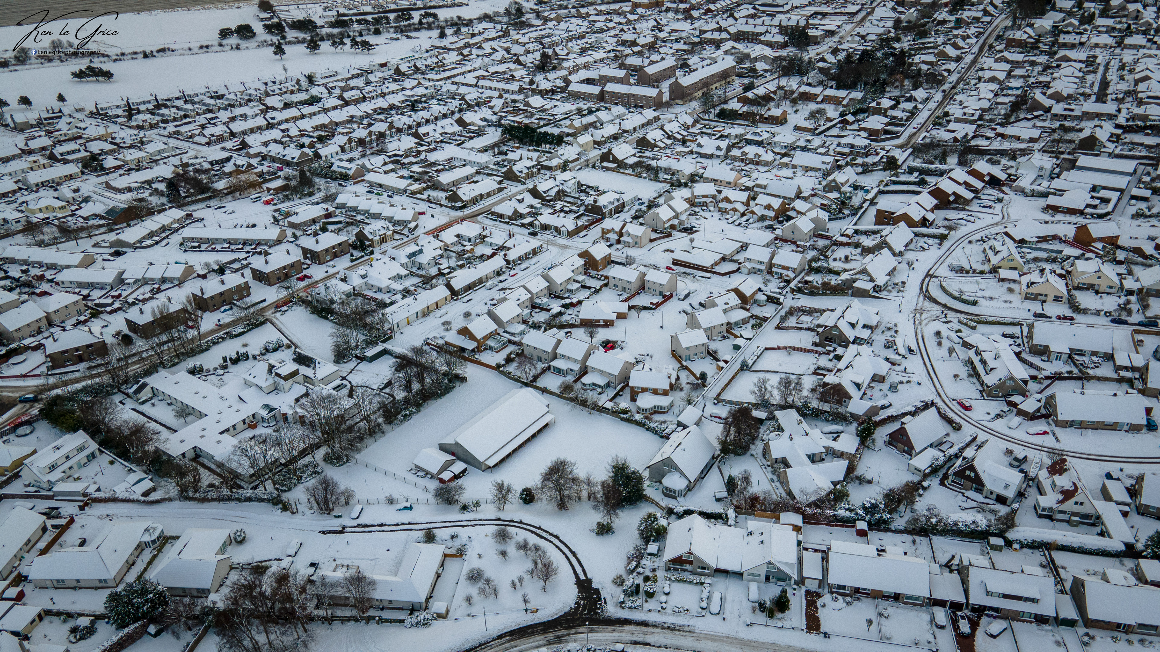 Monifieth in the snow