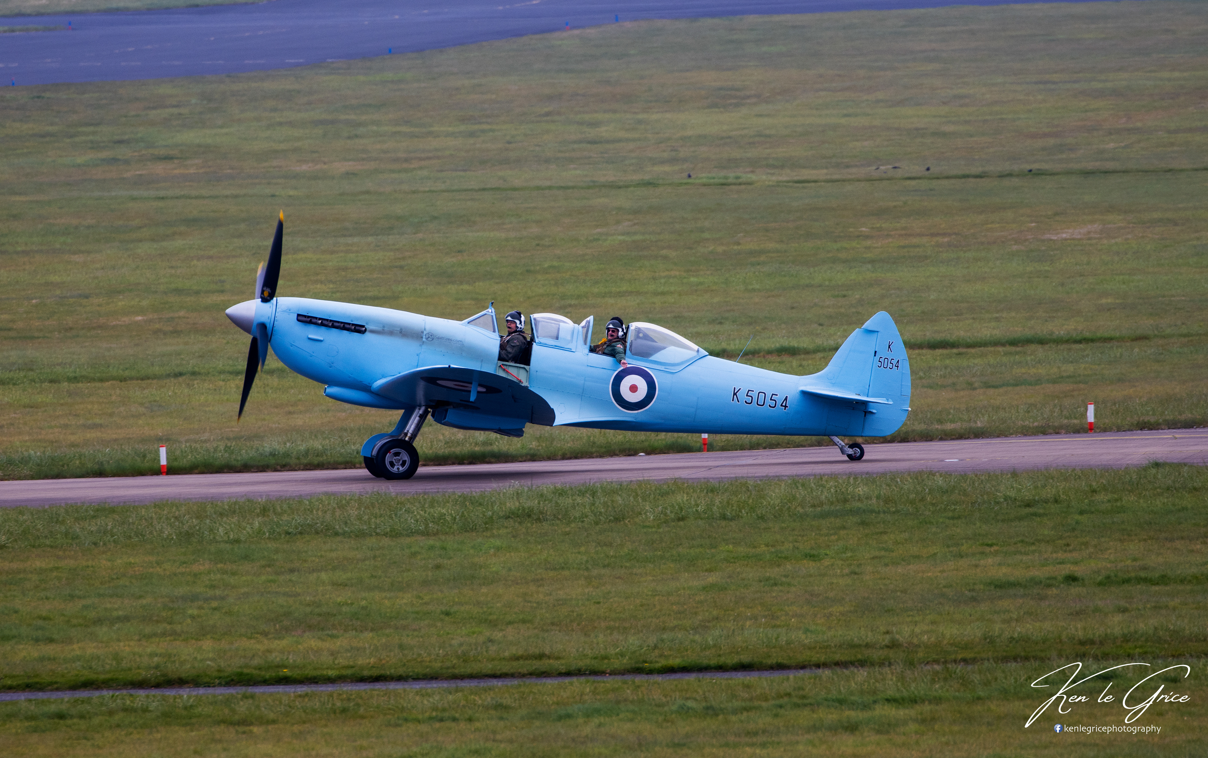 Spitfire K5054 at Leuchars on 90th anniversary tour