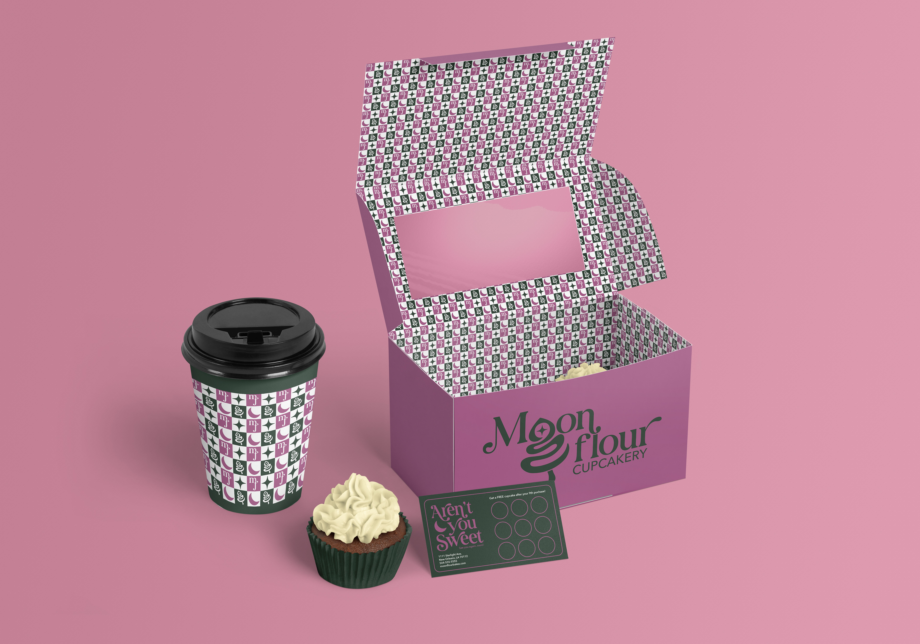 Cupcake Box and Coffee Cup Design