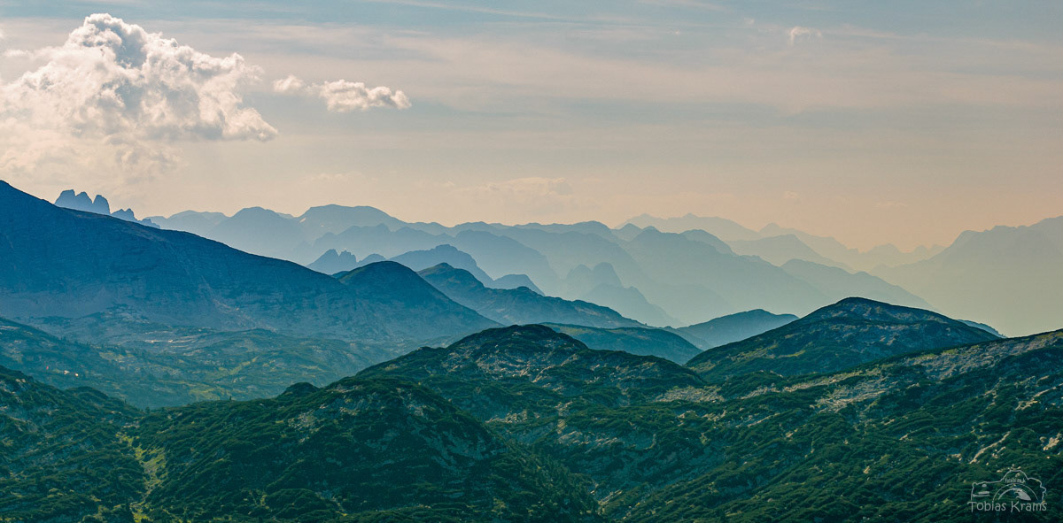 Alpenpanorama vom Dachstein aus 2012
