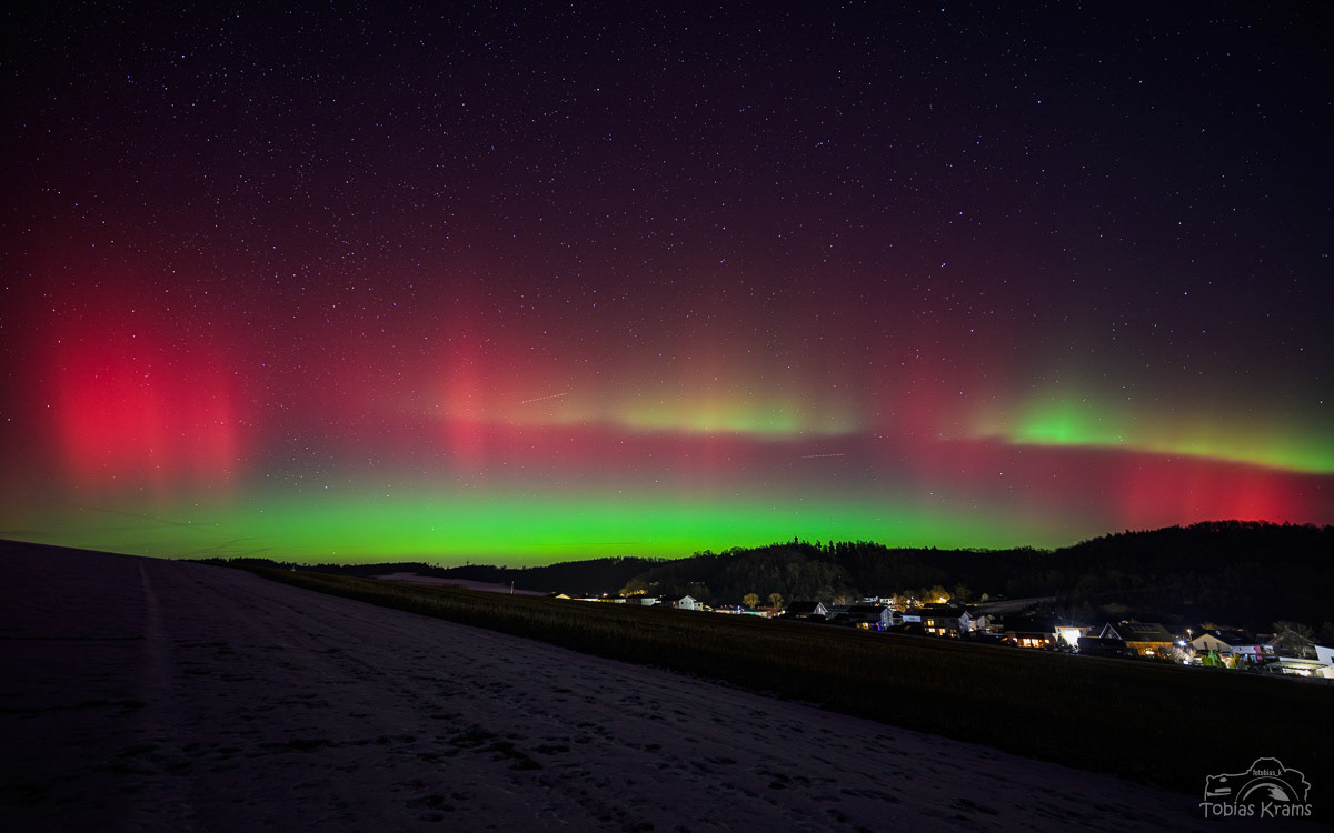 Polarlichter über Mettenbach - 19.01.2026