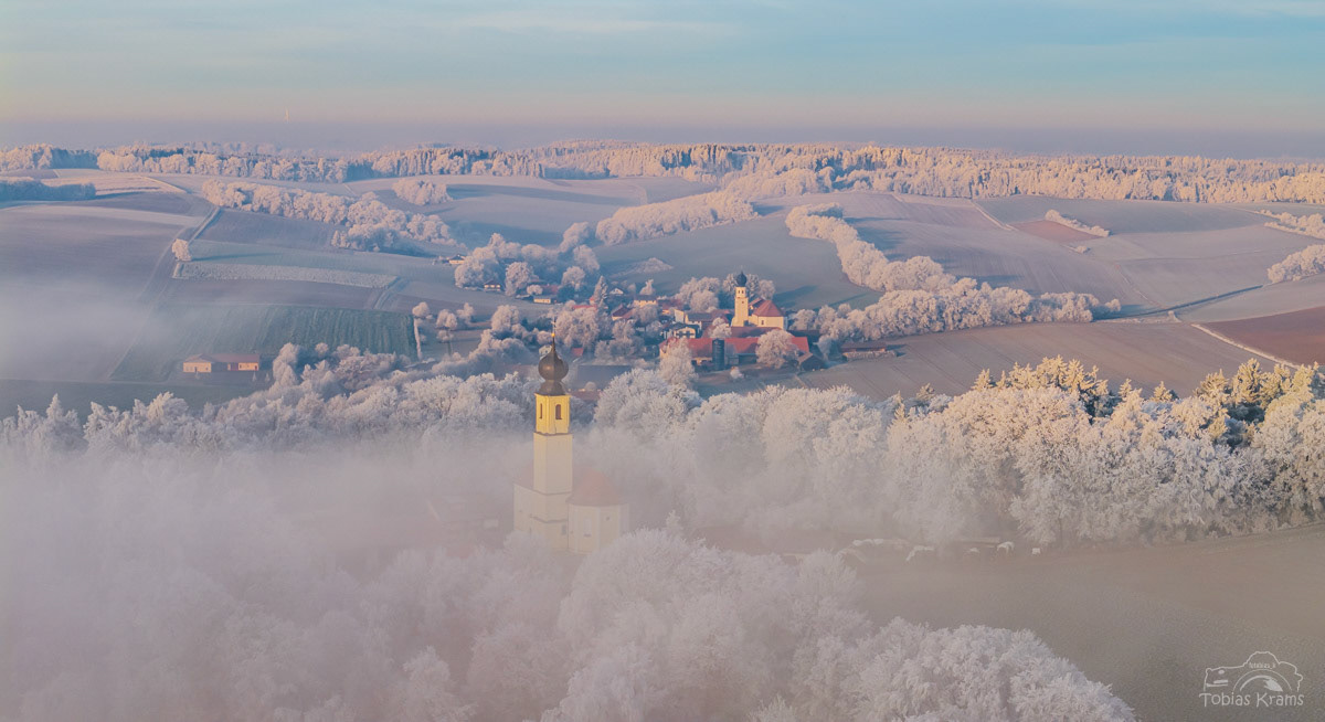 Frost und Morgennebel - Mettenbach 2025