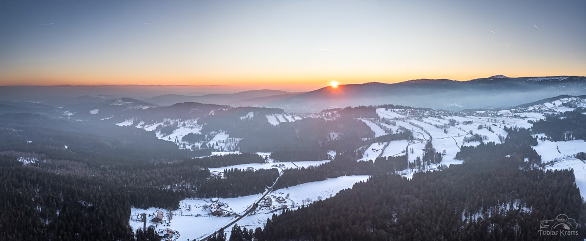 Sonnenuntergang Finsterau 2024
