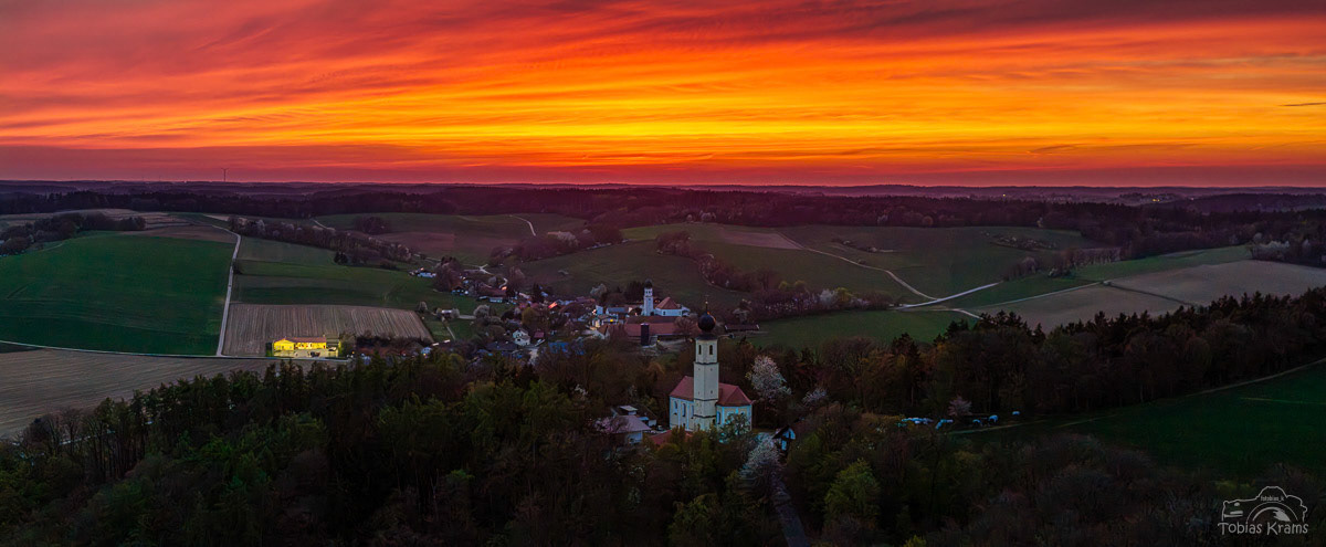 Abendrot - Mettenbach April 2025