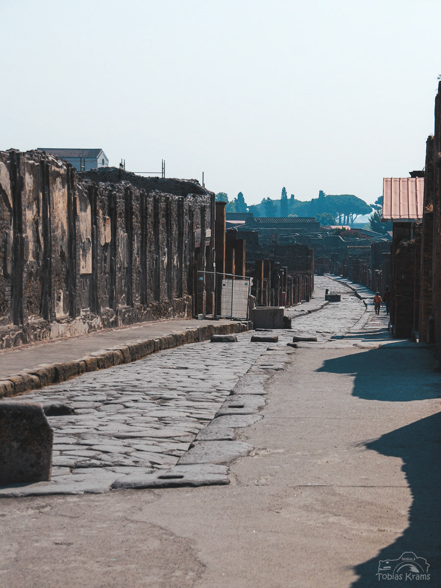 Römischer Zebrastreifen - Pompeji 2008