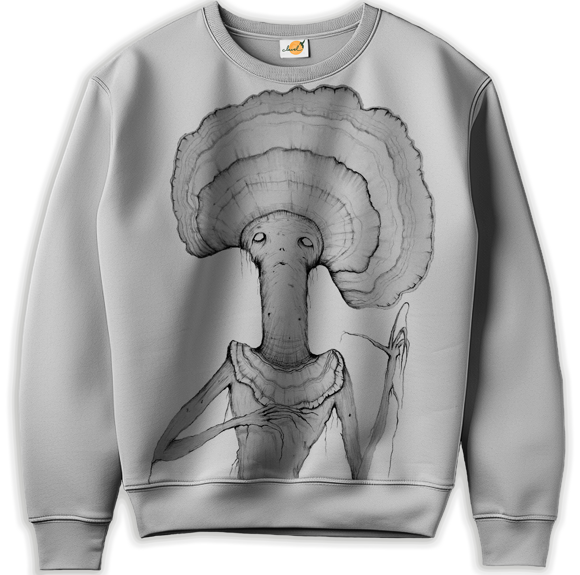 "Nurse Turkeytail" Sweatshirt Design. She is here to support your immune system. Do not fear her medicinal mysteries