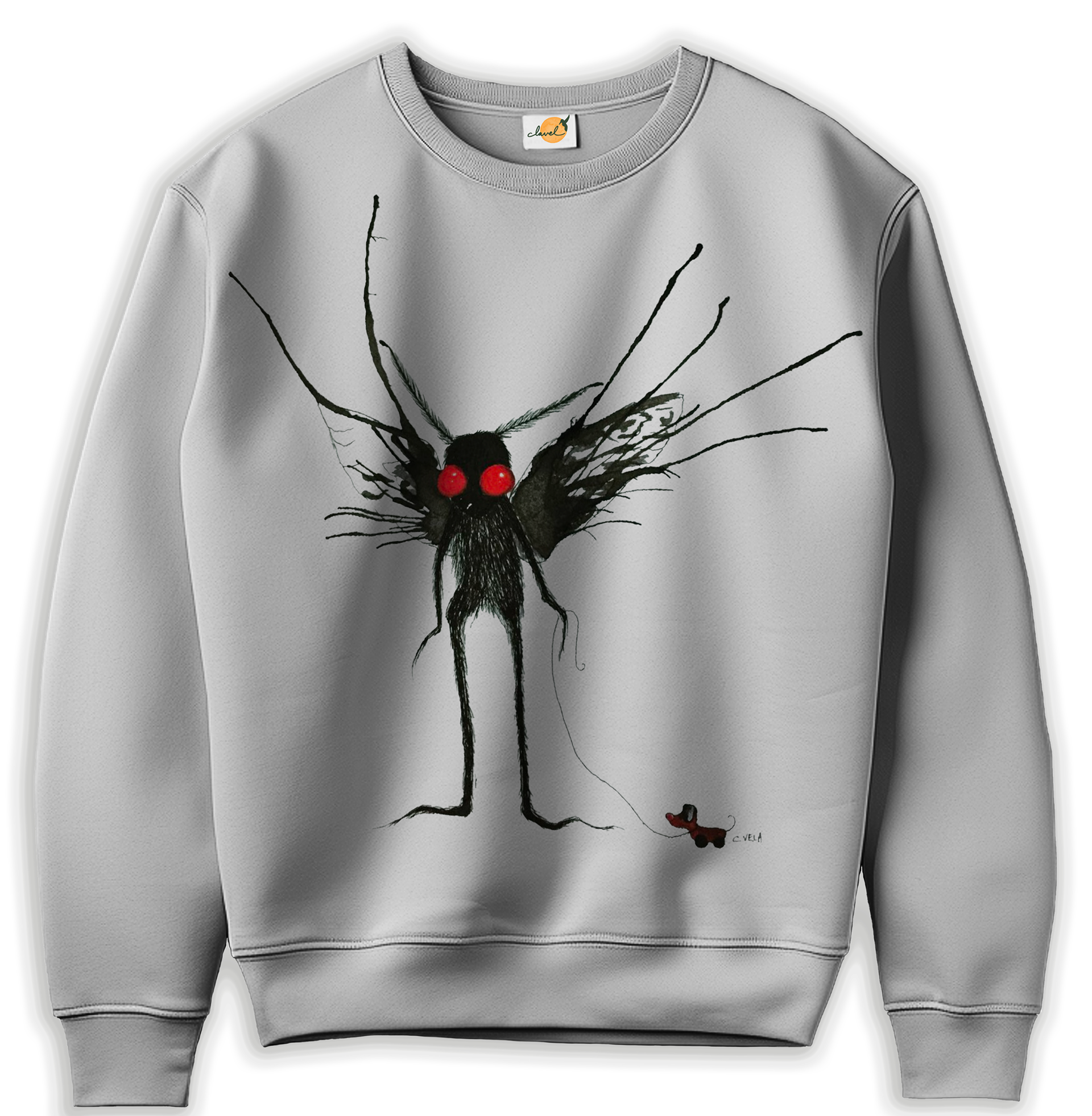 "Mothboy" Sweatshirt Design He just wants to play, but everyone keeps running away