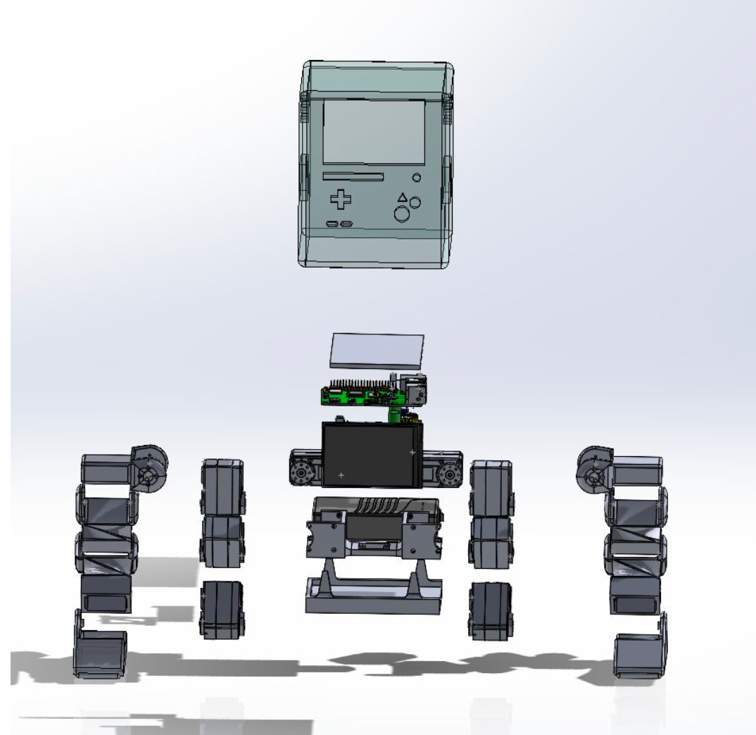 Exploded view of CAD