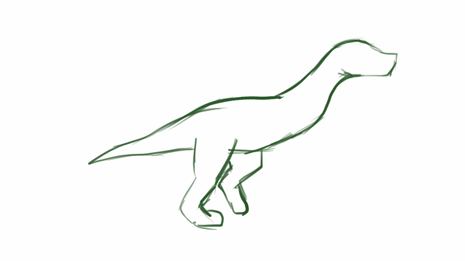 Skizze des Walk Cycles