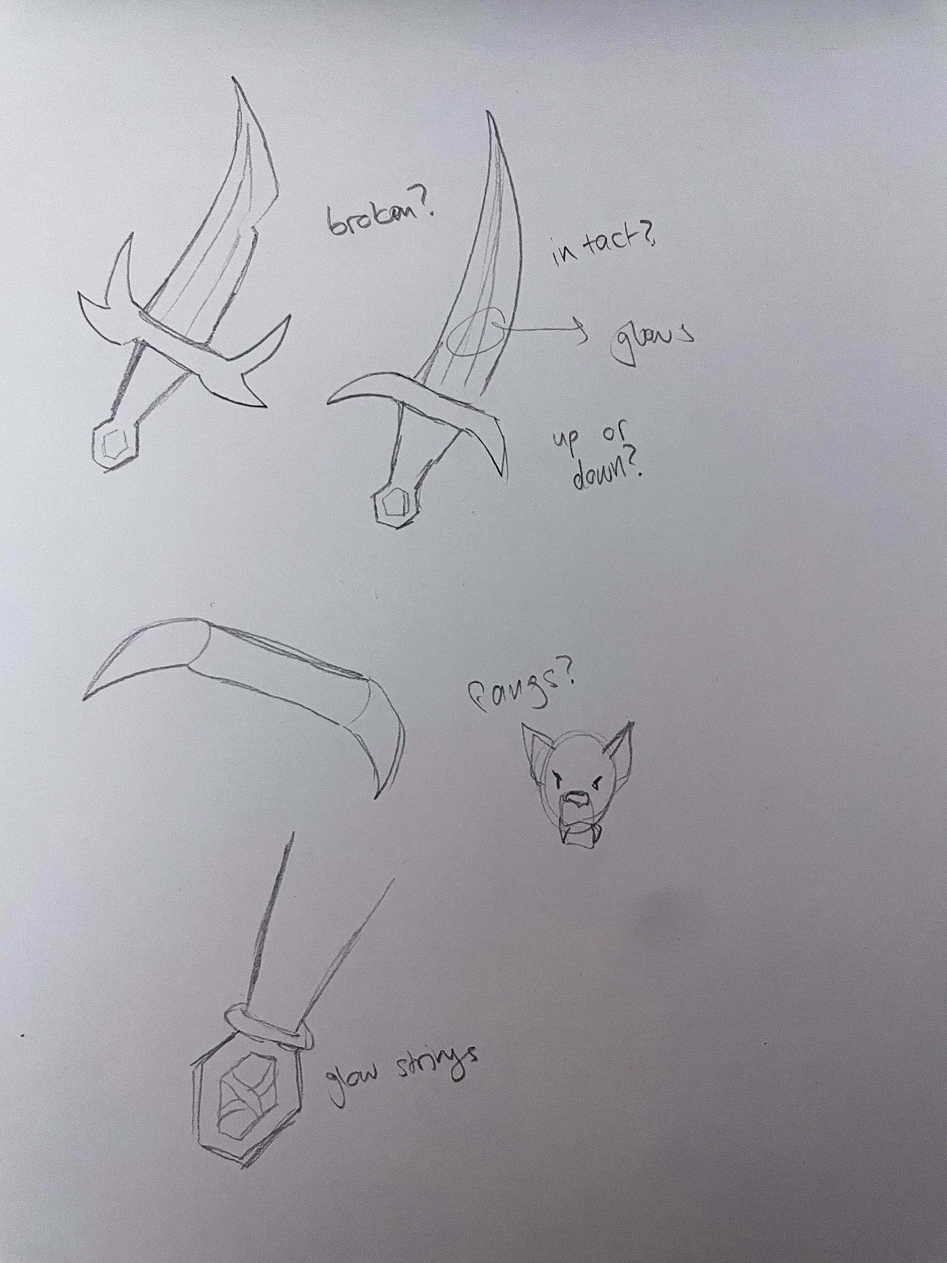 Entwurfsideen für Luas' Klinge