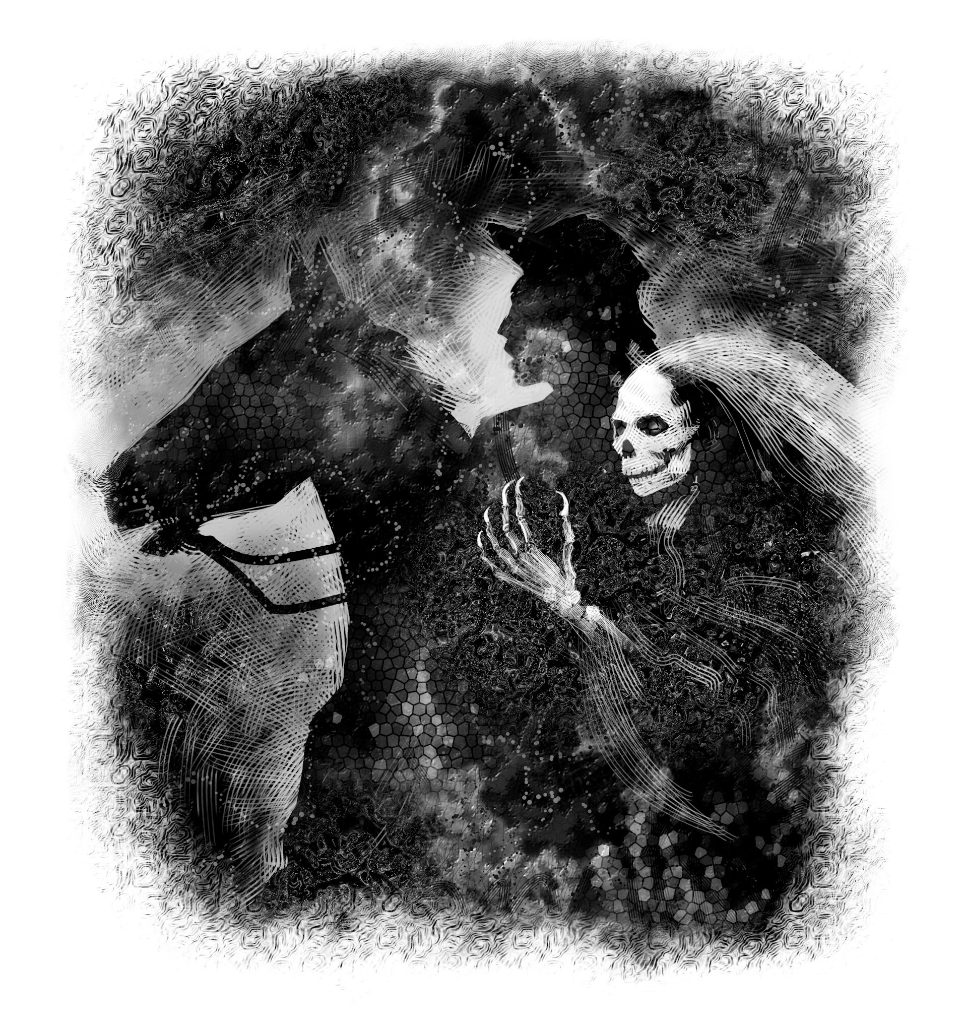 Spöken från hela världen illustration till inlagan / Opal