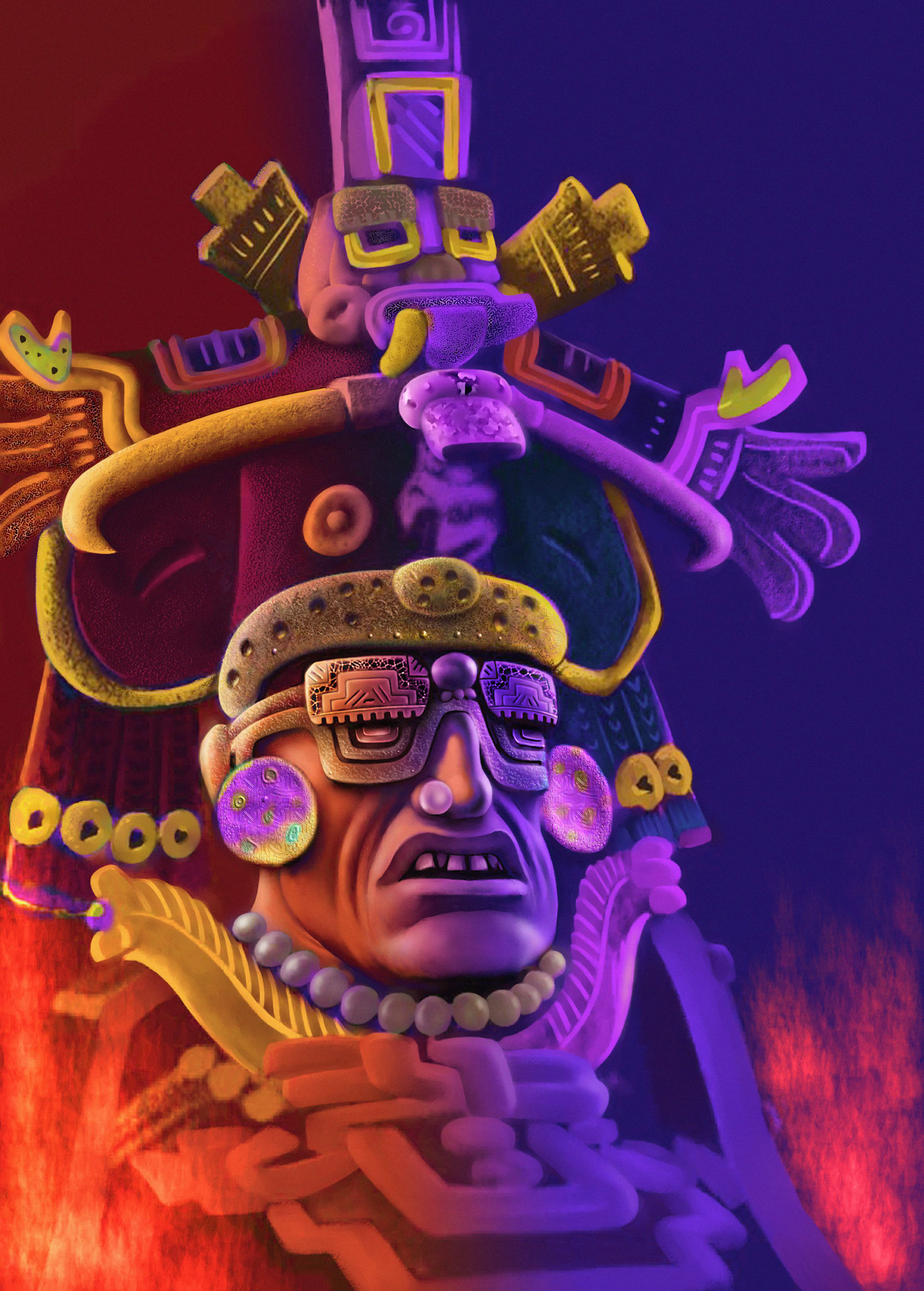 Illustration till egen faktabok: Monster och Myter