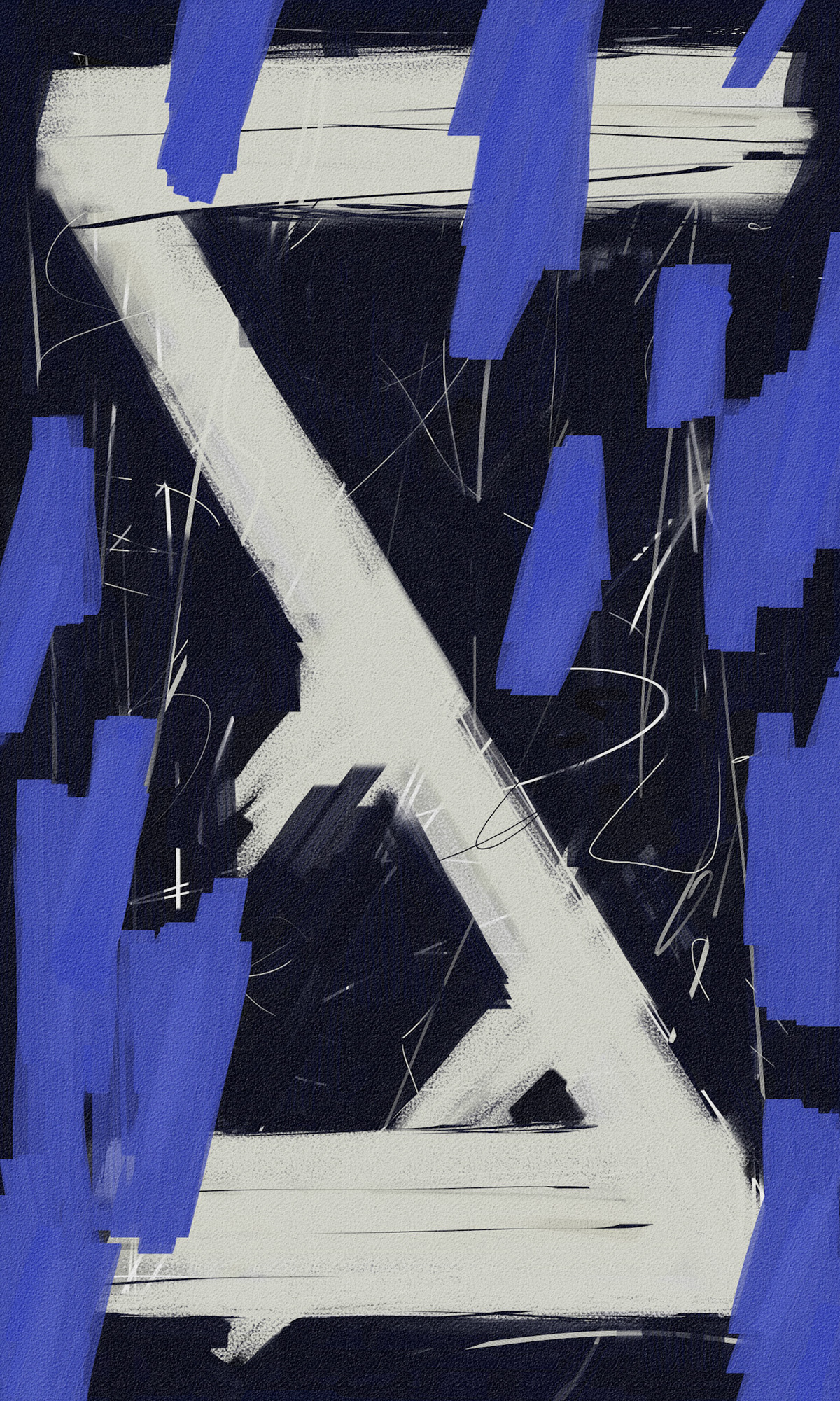 Tecken med blå (digital media)