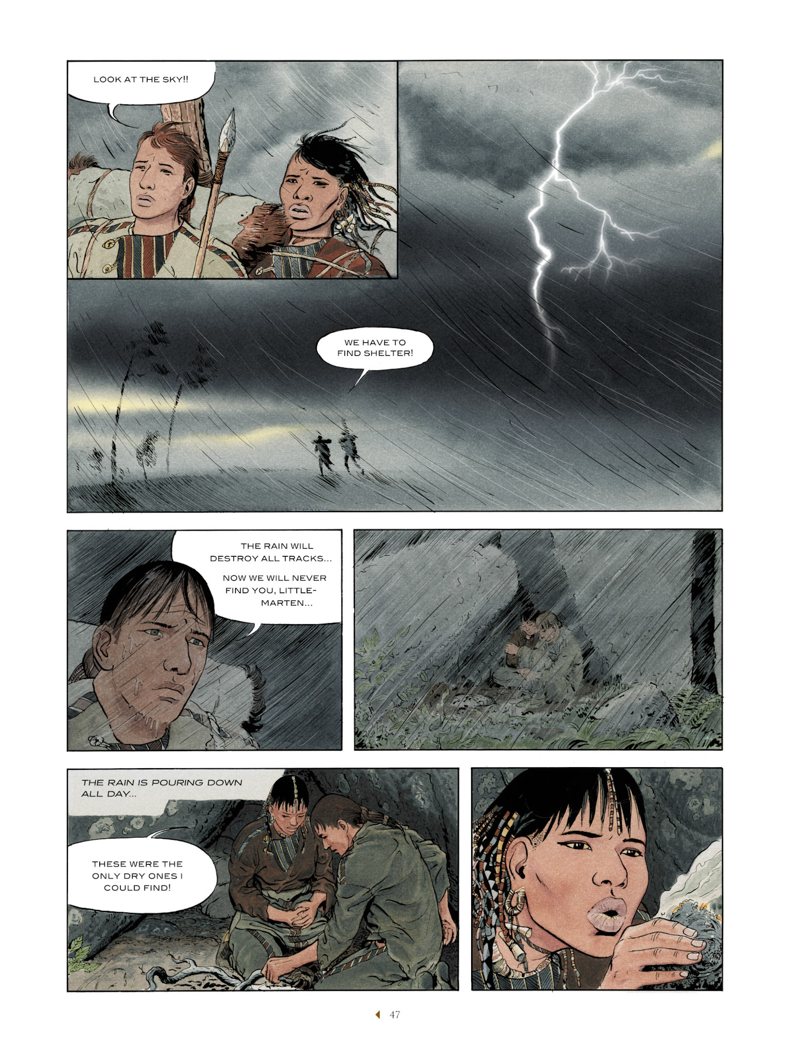 Page from the Graphic Novel: The Clan of the Celestial Spear