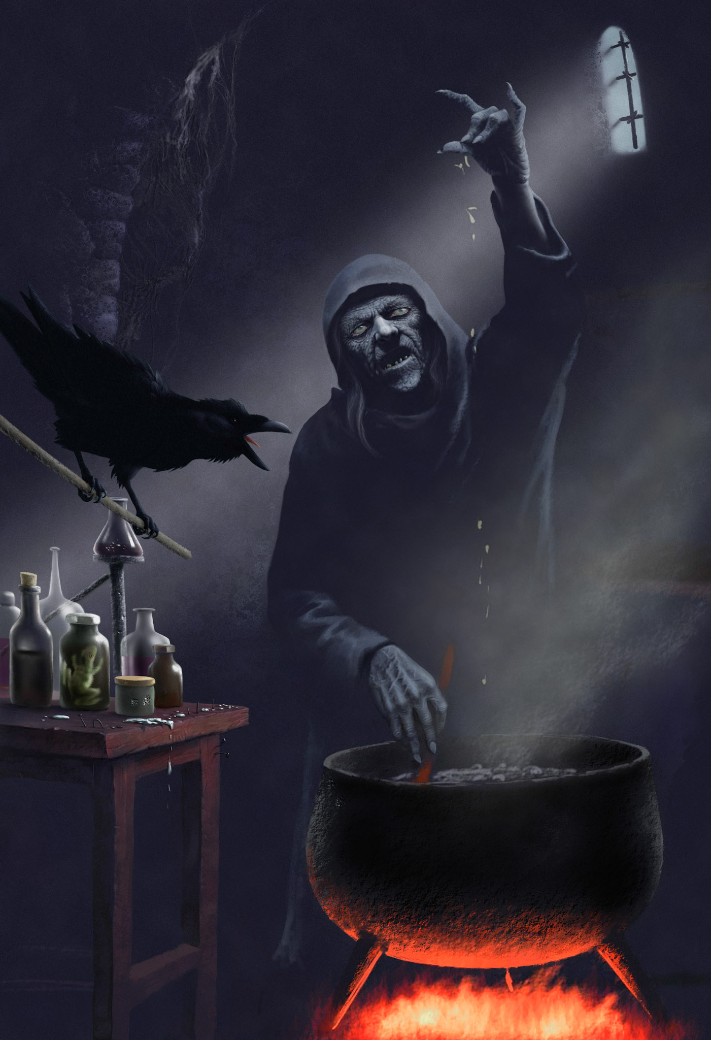 Illustration till egen faktabok: Monster och Myter