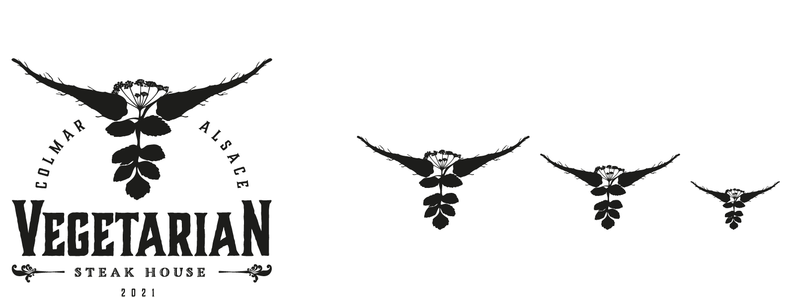 Logo original noir & blanc et format minimal responsive