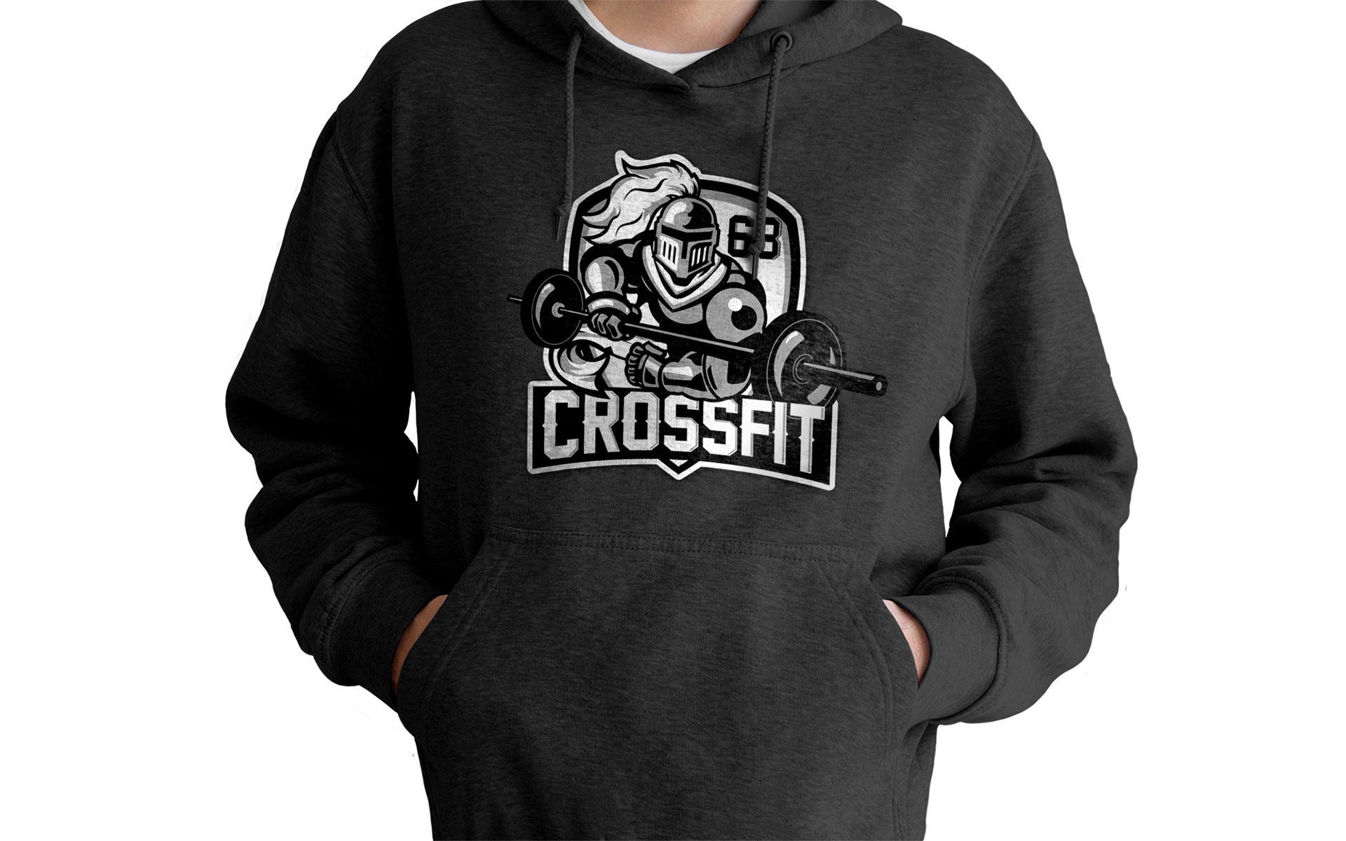 Mock-up hoodie noir & blanc