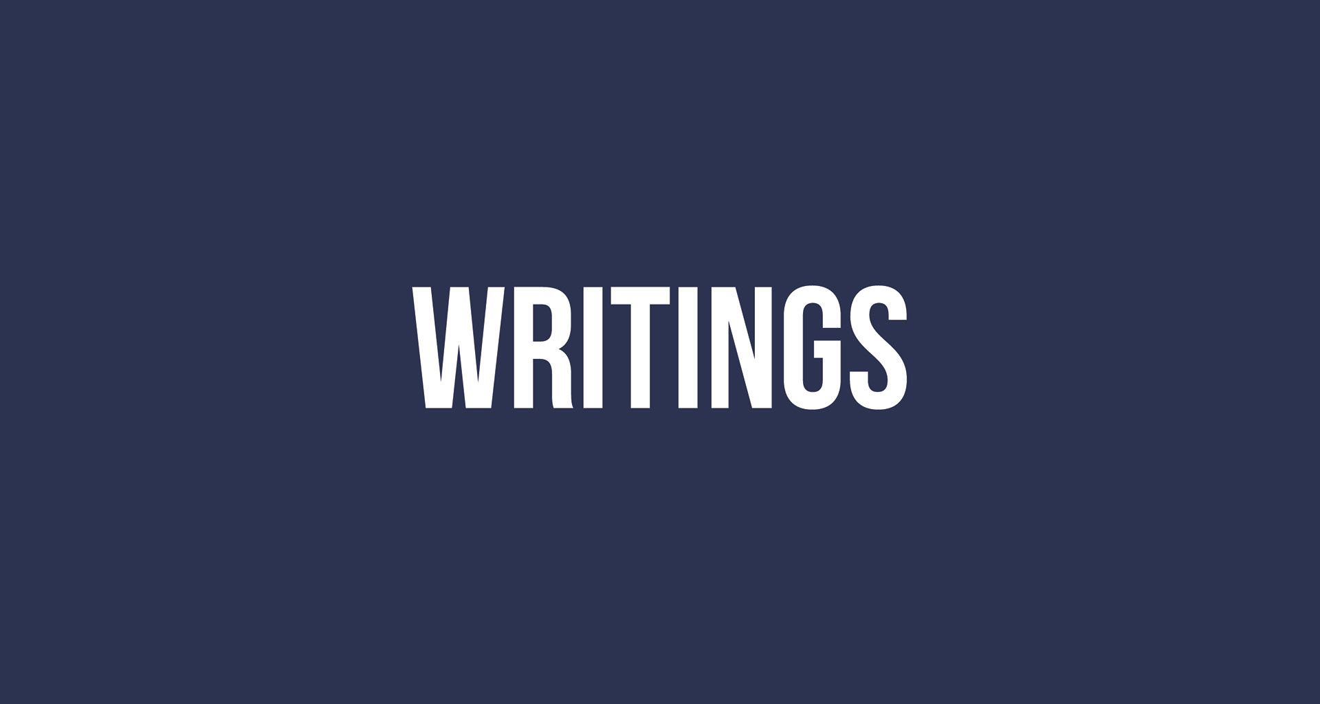 Writings | Corrections