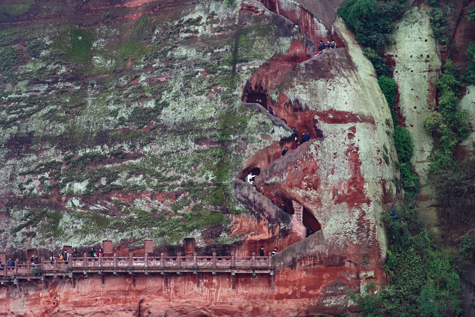 On the way to the Giant Budda, Leshan, China