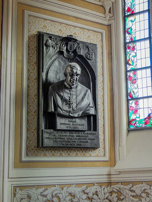 Epitafium Bp. Edwarda Materskiego - Katedra w Radomiu