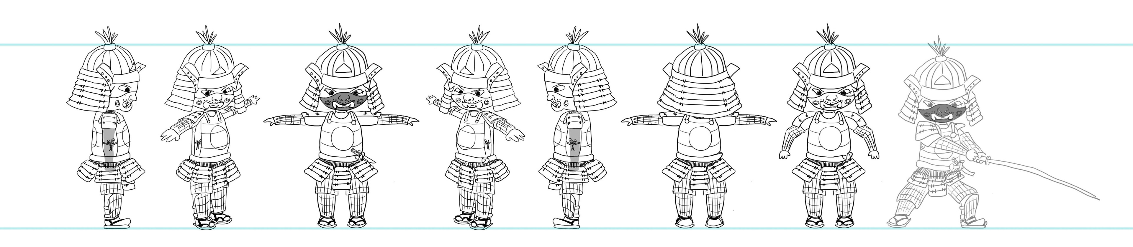 Warrior game character - concept