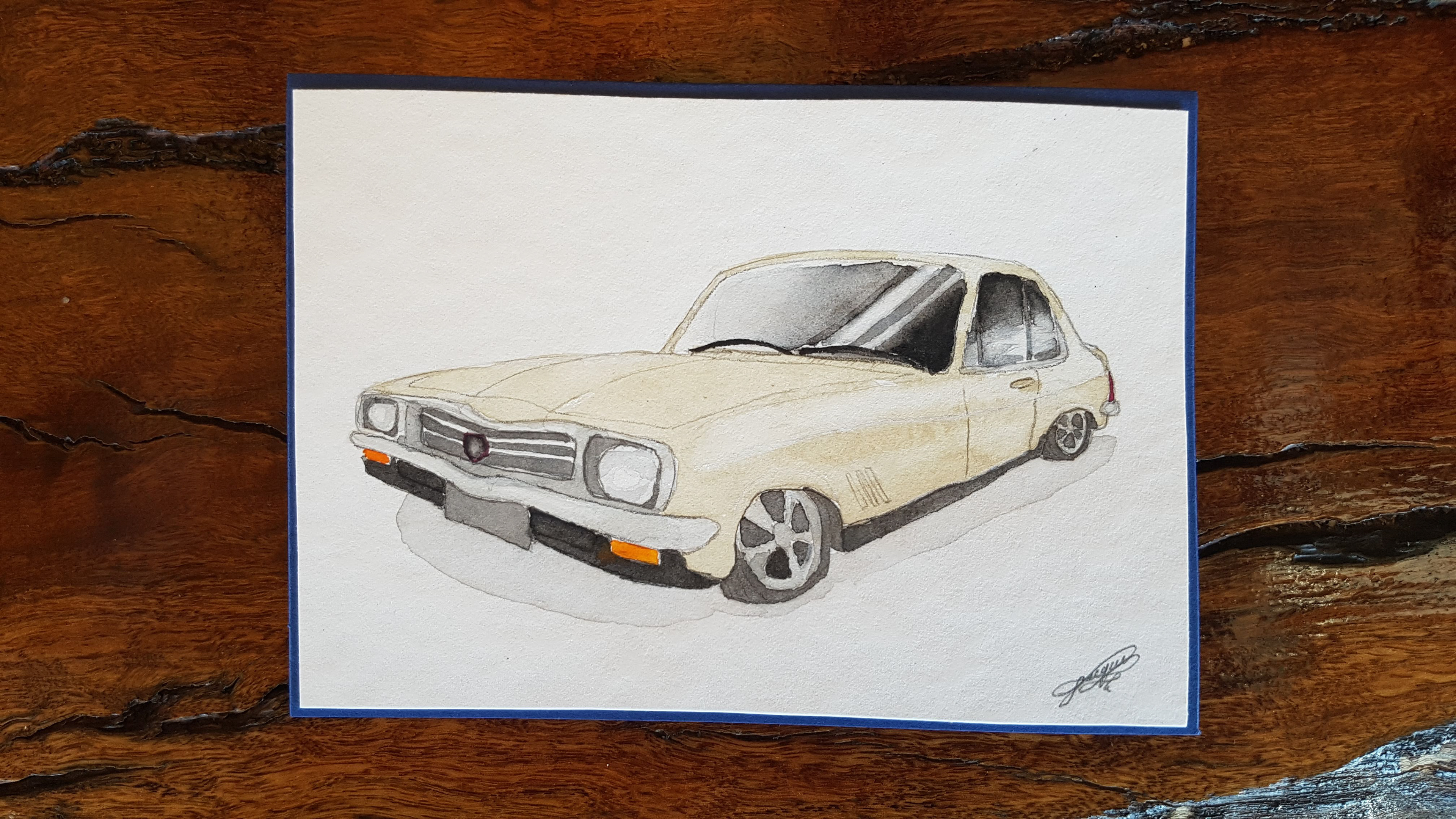 Torana watercolour card